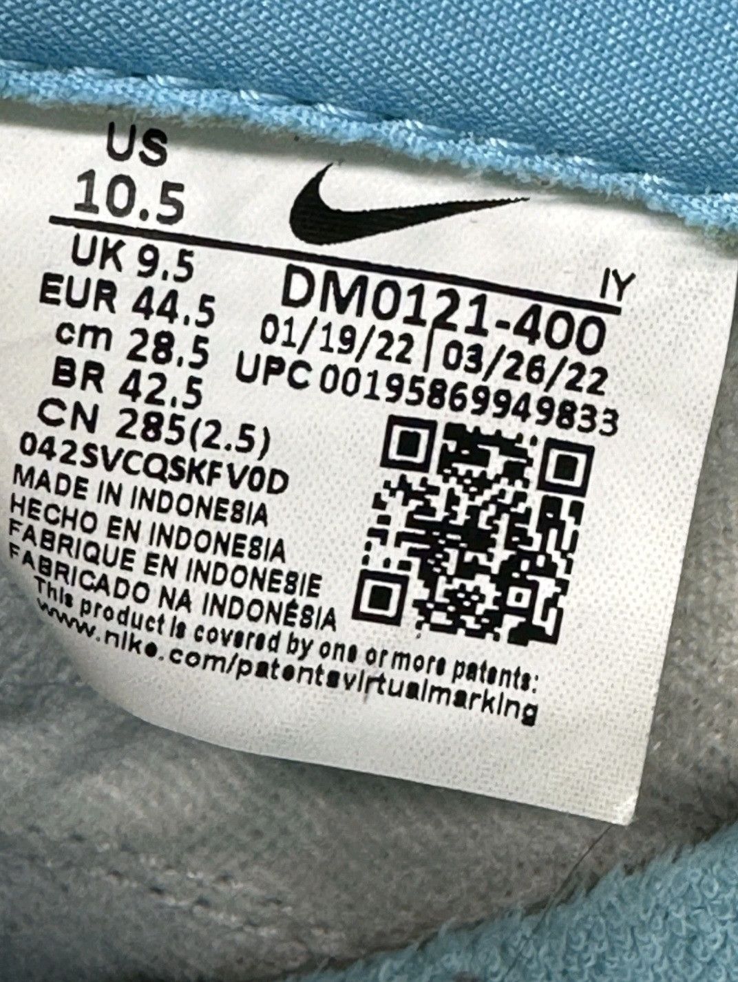 Jordan Brand Nike Dunk Low Retro QS Argon 2022 DM0131400 Size 10.5 Men Size US 10.5 / EU 43-44 - 7 Thumbnail