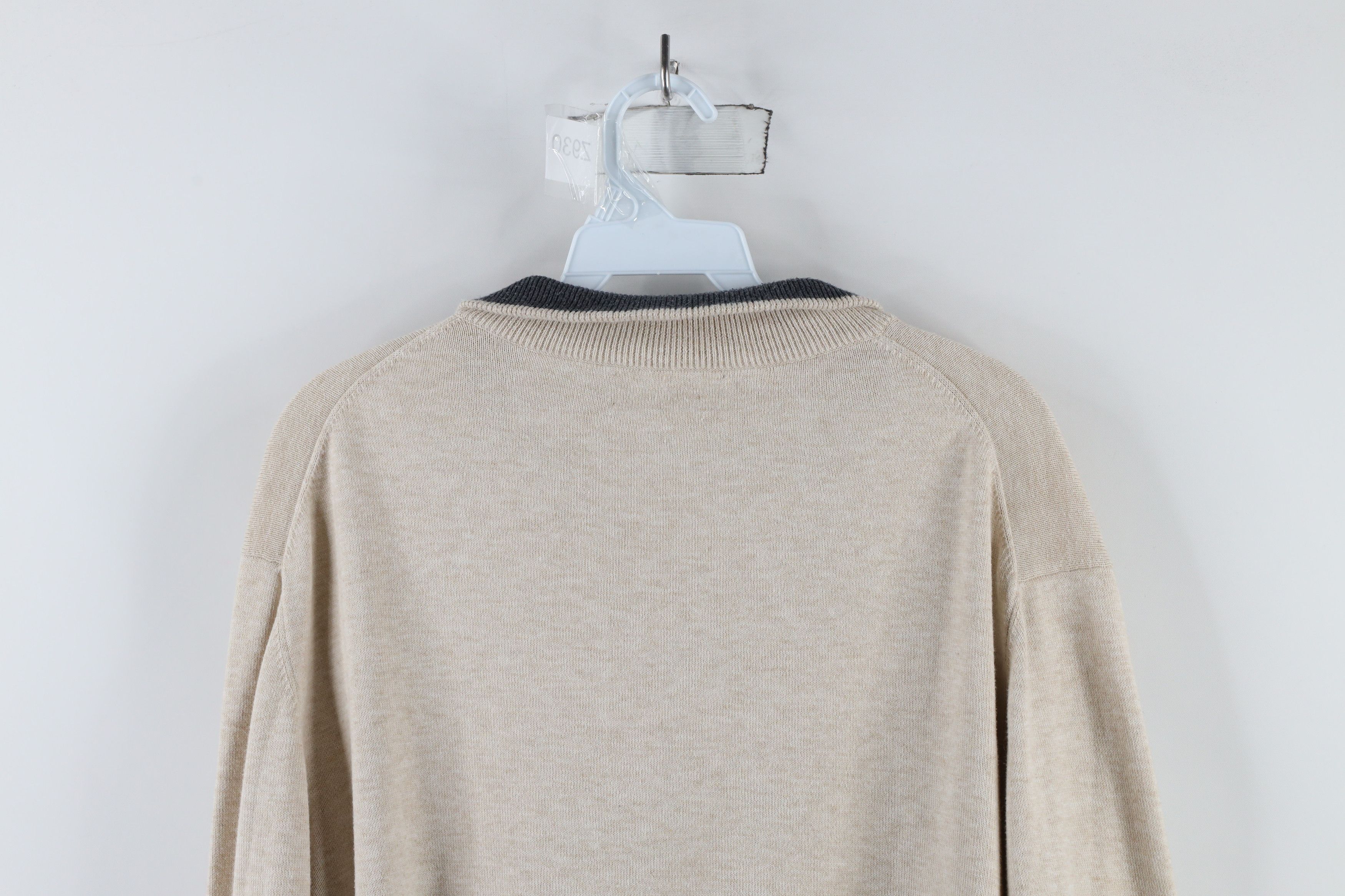 Vineyard Vines × Vintage Vineyard Vines Cotton Knit Half Zip Pullover Sweater Beige Size US XL / EU 56 / 4 - 10 Thumbnail
