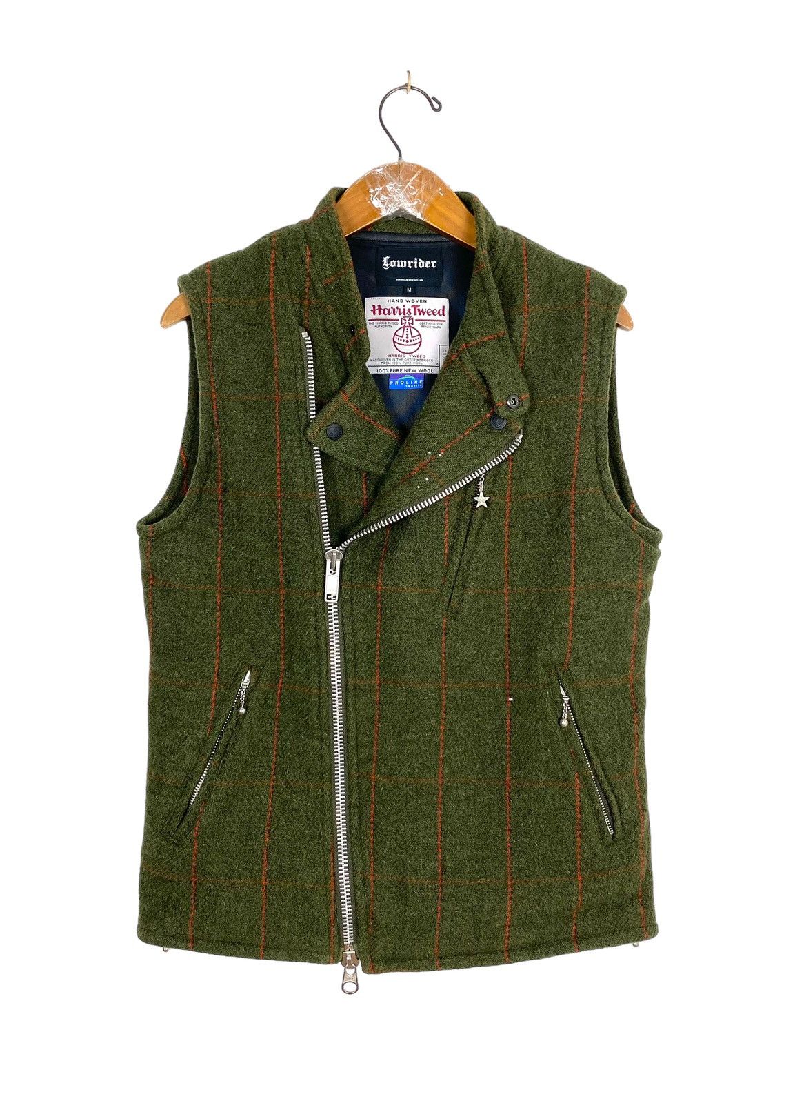 Harris Tweed Vtg Lowrider X Harris Tweed Wool Tweed Vest Made in Japan Size US S / EU 44-46 / 1 - 1 Thumbnail