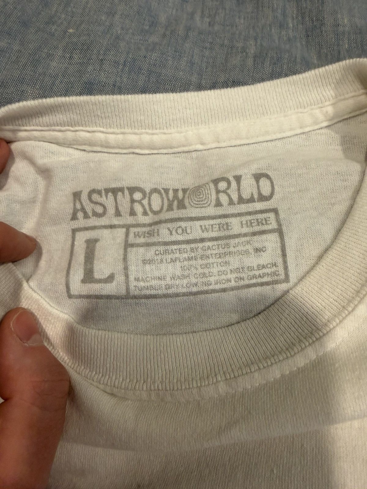 Travis Scott Travis Scott Astroworld White Roller Coaster 2018 Tour Shirt Size US L / EU 52-54 / 3 - 5 Thumbnail