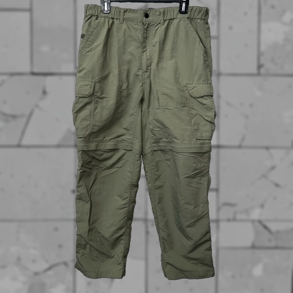 Vintage REI Convertible Green Hiking Pants Mens Size L 30" Inseam Regular Chino Style Size US 33 - 1 Thumbnail