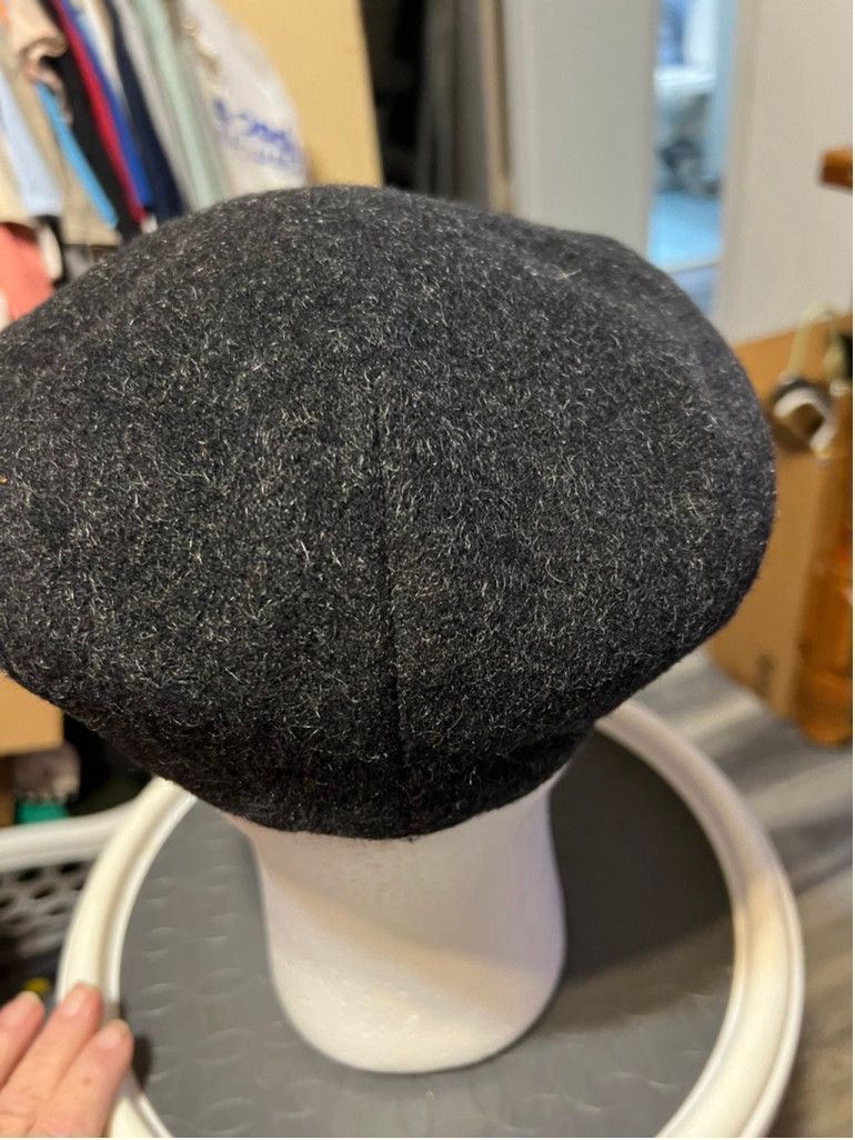 Brooks Men's Brooks Charcoal Wool Mohair Flat Cap One Size Size ONE SIZE - 3 Thumbnail
