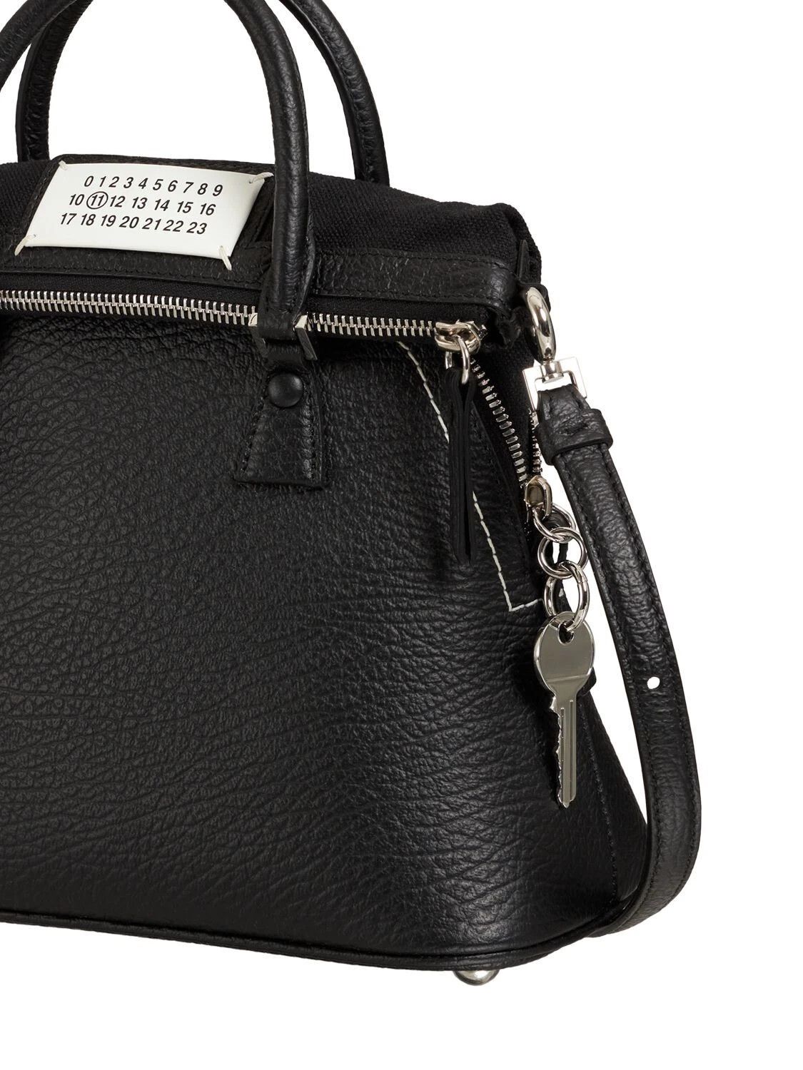 Maison Margiela Margiela 5AC Classique Mini Black Leather Top Handle Size ONE SIZE - 2 Thumbnail