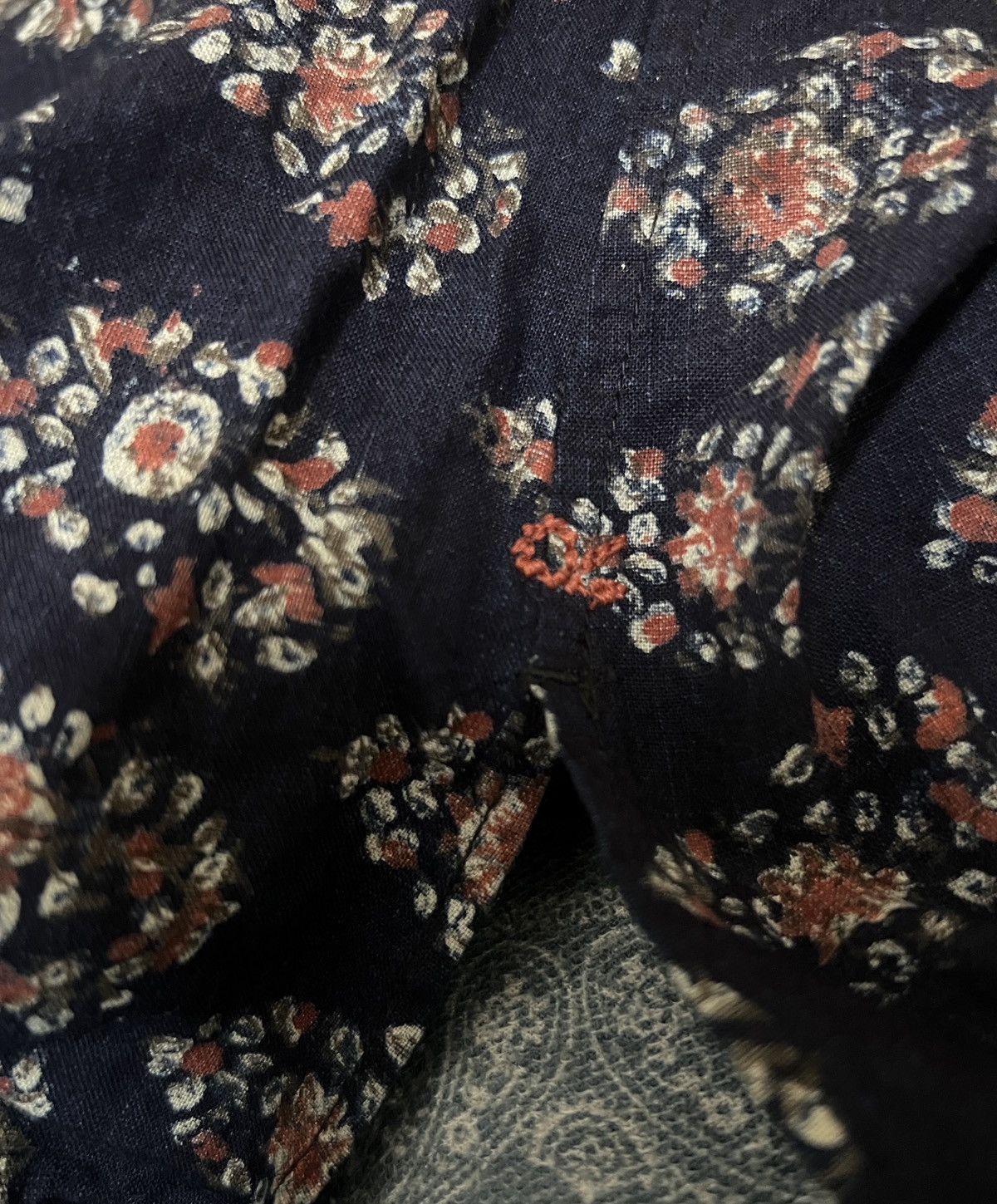 45rpm × Japanese Brand 45rpm Indigo Chinese Shirt Style Rare Design Size XS / US 0-2 / IT 36-38 - 5 Thumbnail