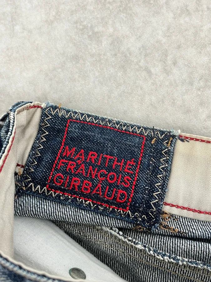 Marithe + Francois Girbaud 2000s Marithé + François Girbaud Blue Large Denim Jeans Size US 37 - 11 Thumbnail