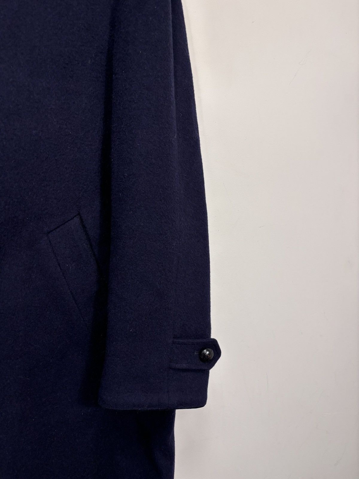 Other Vintage Steinbock Himalaya Loden Navy Blue Wool Overcoat Size US XL / EU 56 / 4 - 6 Thumbnail
