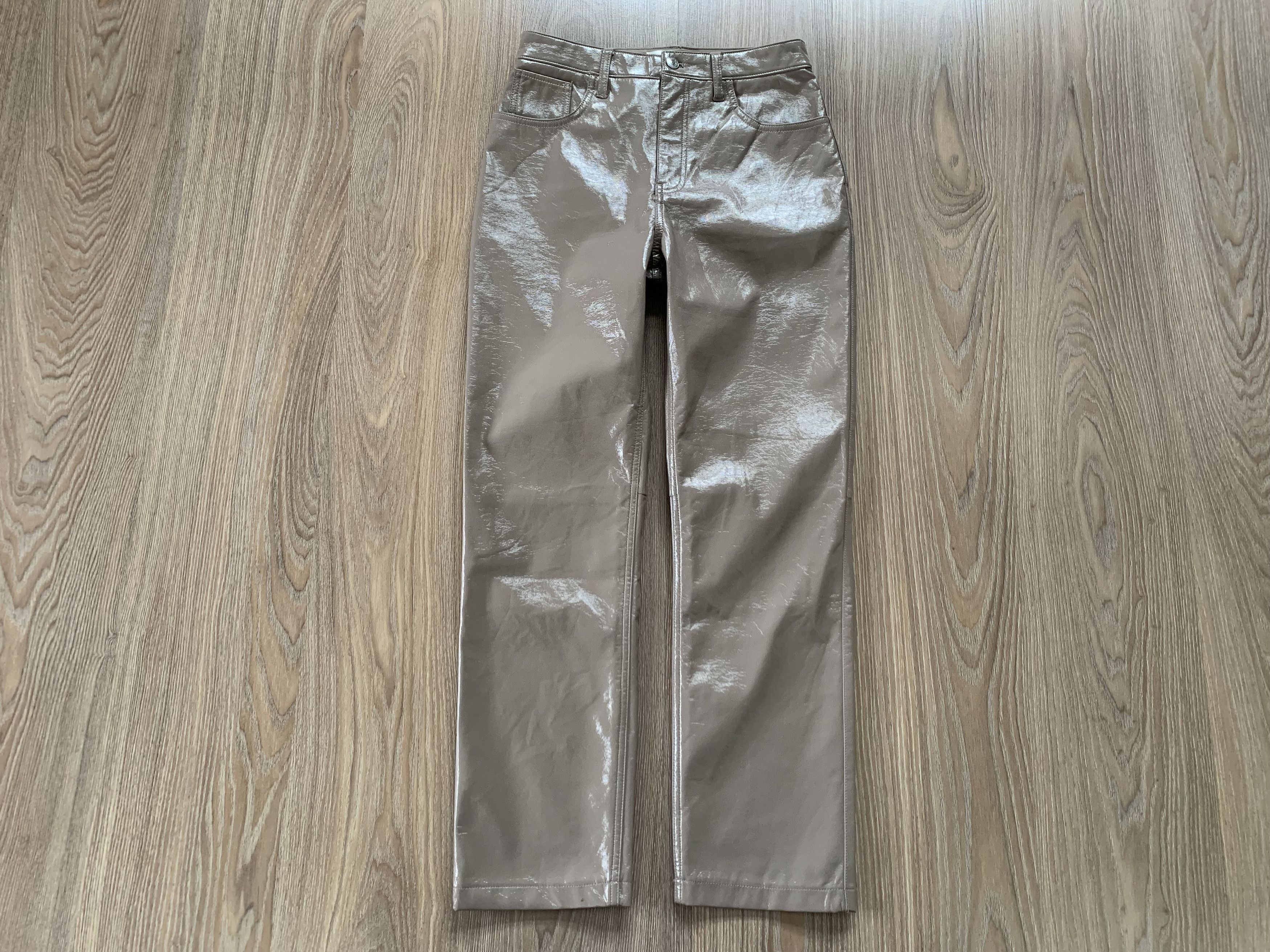 Leather Abercrombie Women's Recycled Leather Pants Size 27" / US 4 / IT 40 - 2 Thumbnail