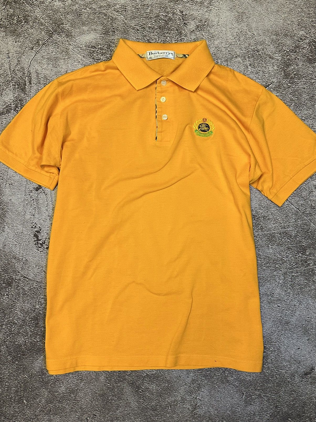 Burberry RARE 90s Burberrys London Orange 2 Nova Polo made in England Size US XL / EU 56 / 4 - 1 Thumbnail