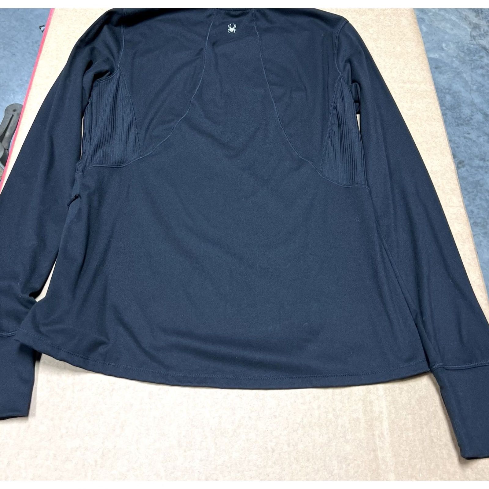 Spyder VINTAGE Spyder Active Men's Long Sleeve Shirt Black Medium Stretch Crew Neck Pullover Moisture Wicking Reflective Logo Blazer? Size US M / EU 48-50 / 2 - 5 Thumbnail