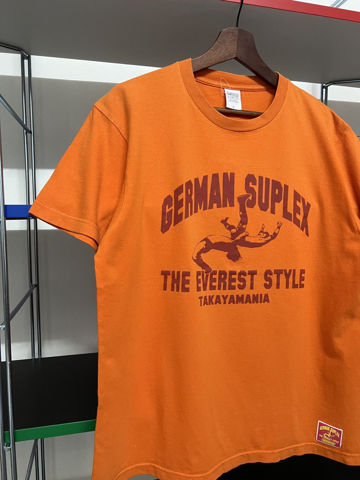 Japanese Brand Takayamania German Suplex Wrestling T-shirt Size US L / EU 52-54 / 3 - 4 Thumbnail