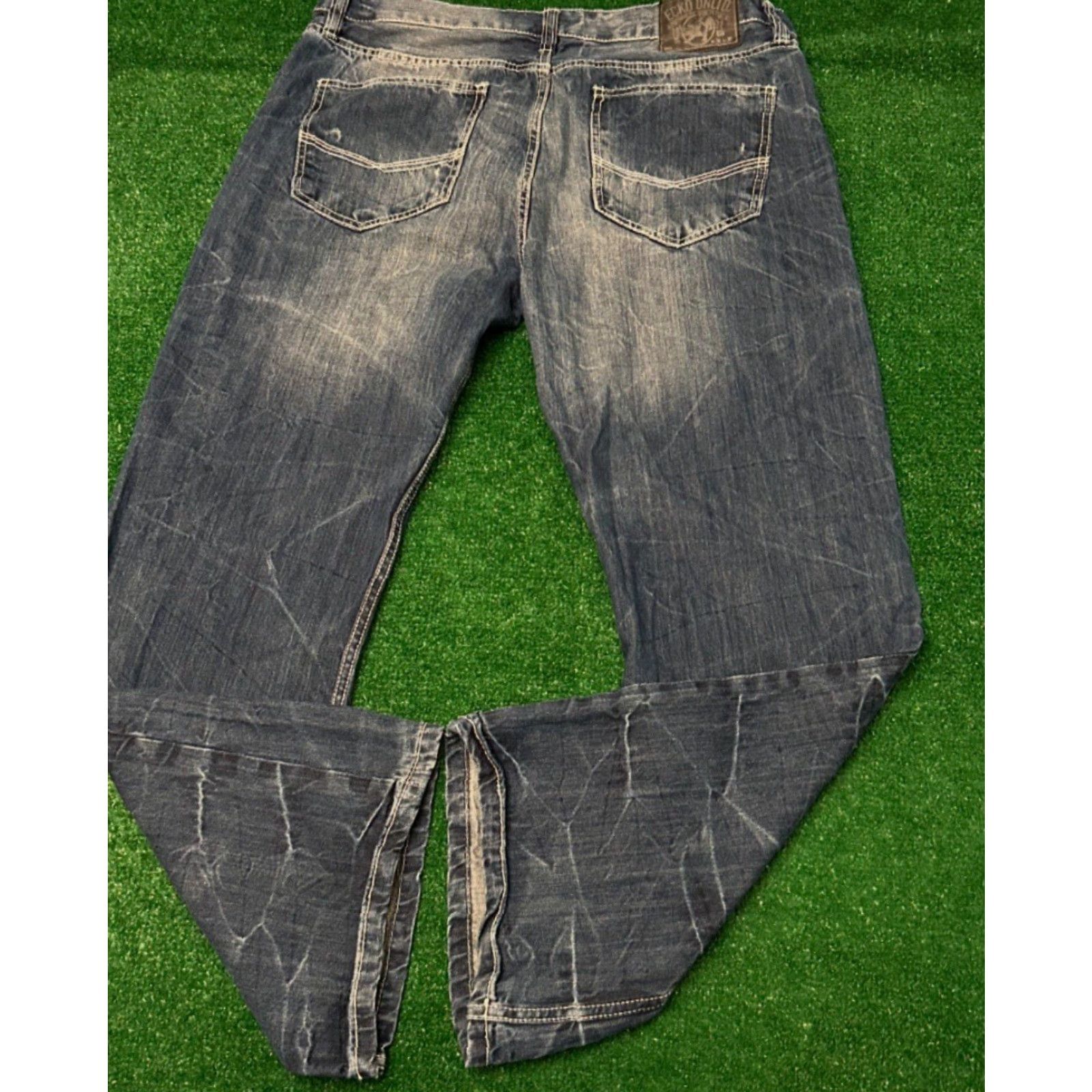 Ecko Unltd. VINTAGE Ecko UNLTD Baggy Jeans Mens 38x30 Grunge Hip Hop Skater Y2K Wide-Leg Blue VTG Size US 38 / EU 54 - 2 Thumbnail