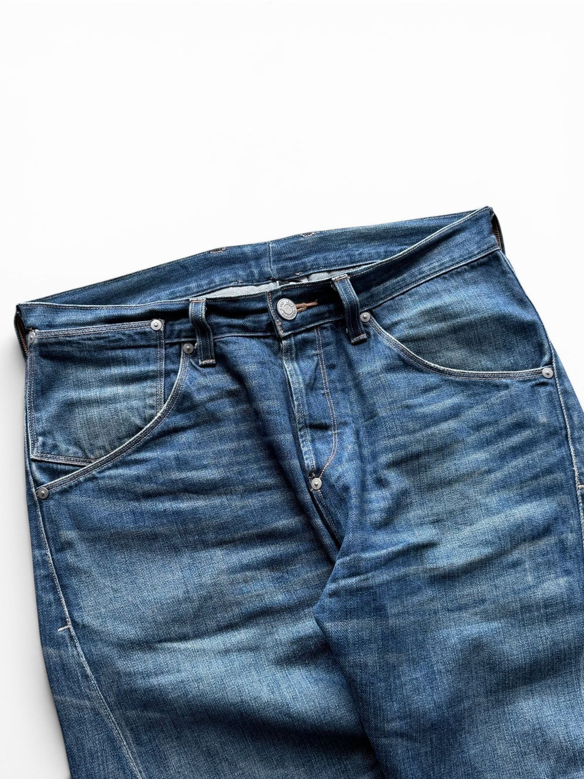 Levi's Levis Engineered Buckle Back Twisted Washed Jeans Size US 33 - 8 Thumbnail