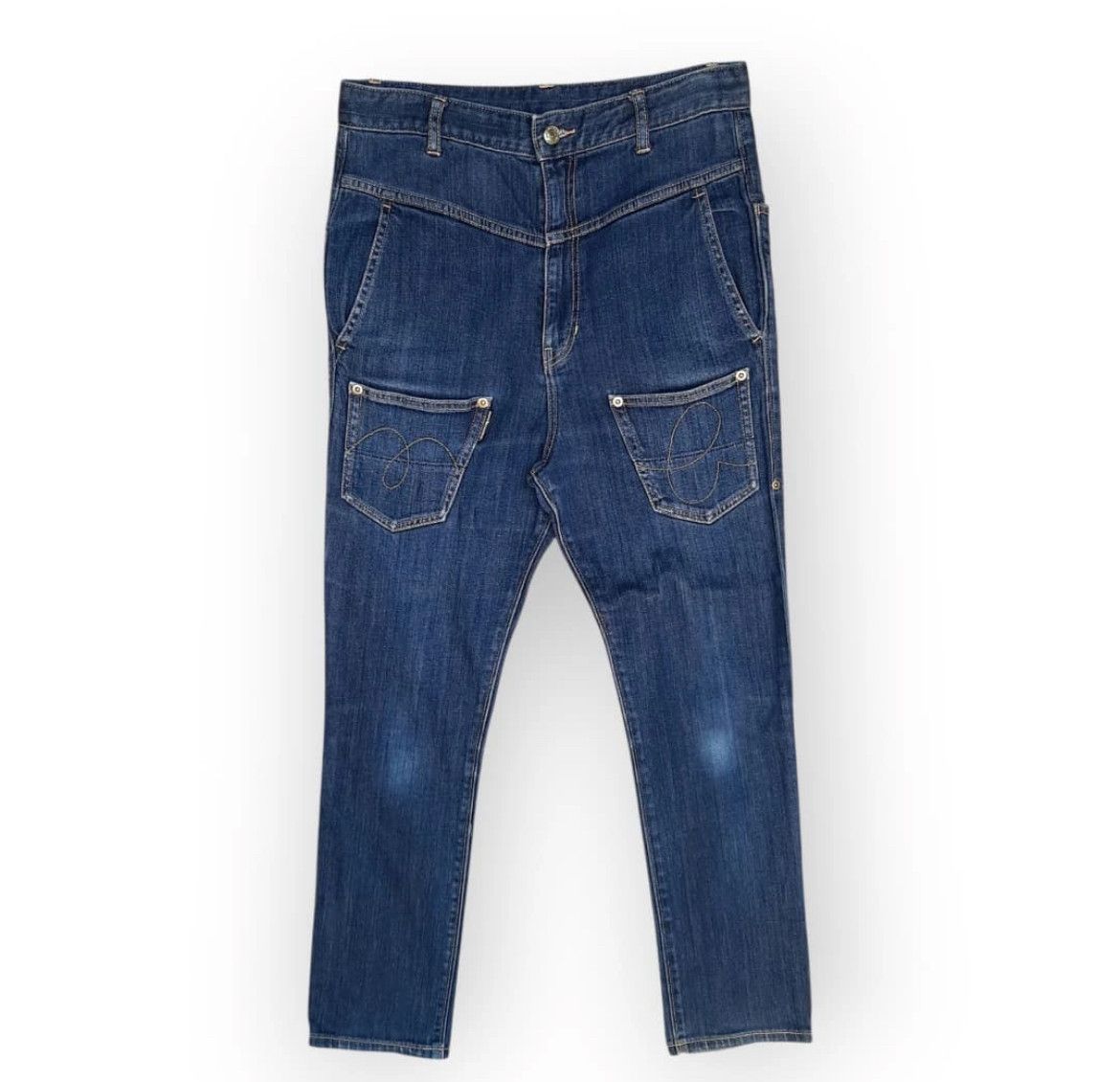 Issey Miyake 2000s Mercibeaucoup Drop Crotch Jeans Pants y2k Size US 30 / EU 46 - 1 Thumbnail