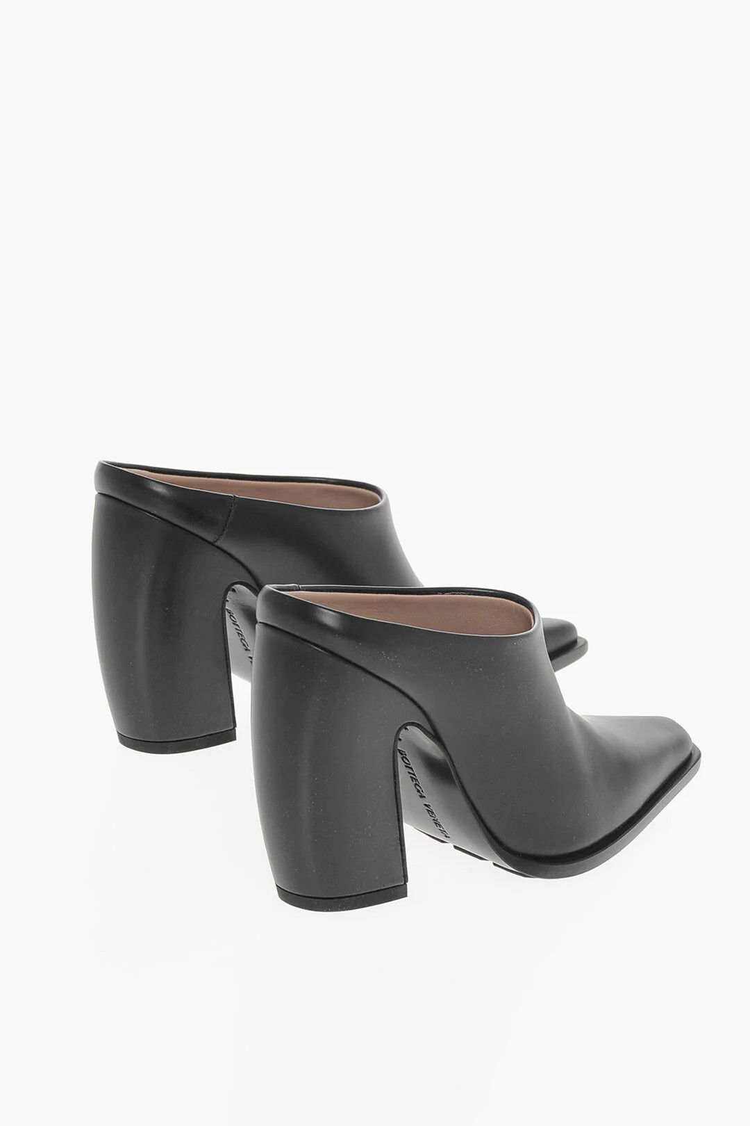 Bottega Veneta og1mm0426 Leather Mules in Black Size US 5 / IT 35 - 2 Thumbnail