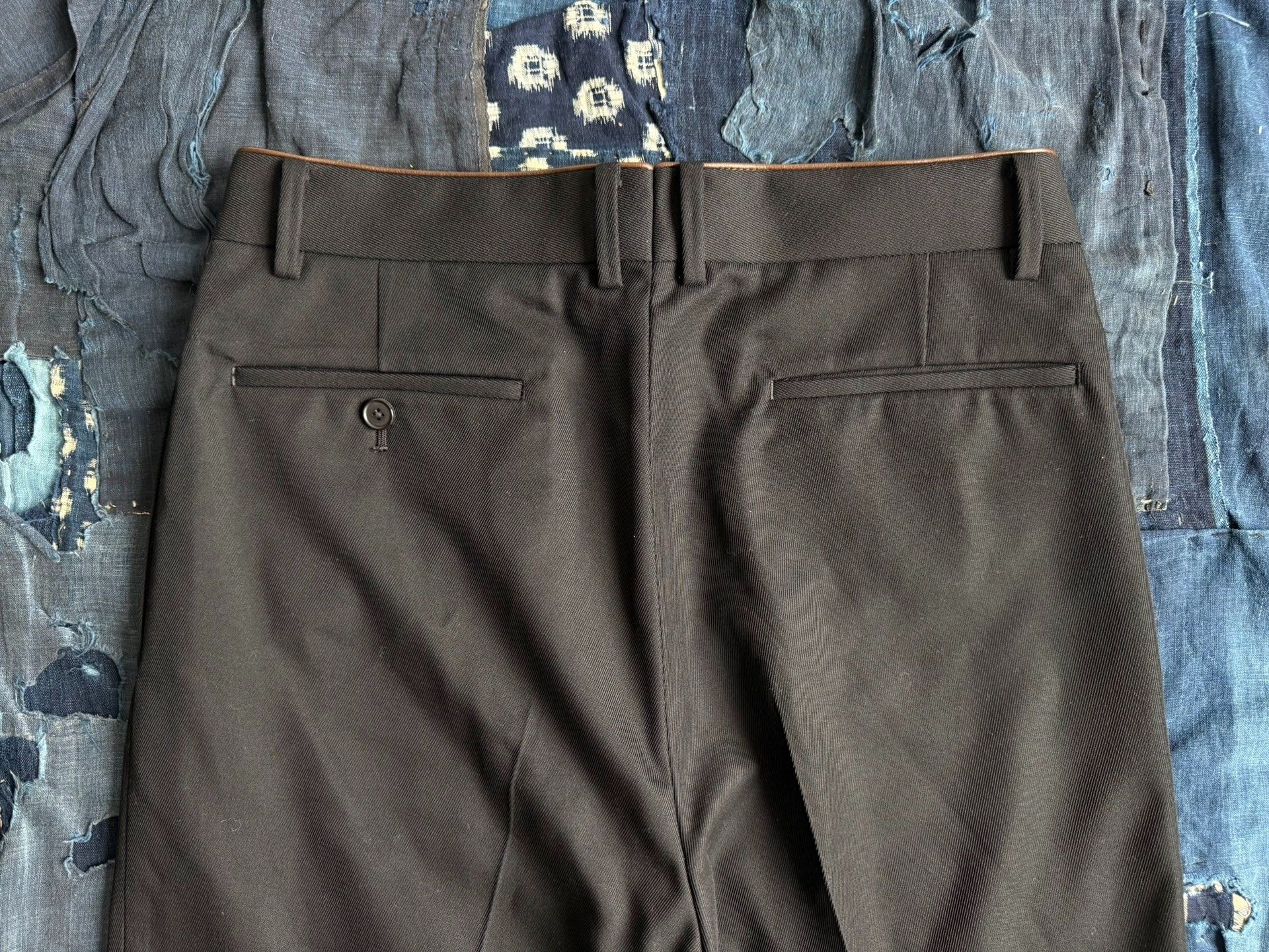 A.PRESSE A.PRESSE 24AW Wool Kersey Trousers Size US 32 / EU 48 - 4 Thumbnail