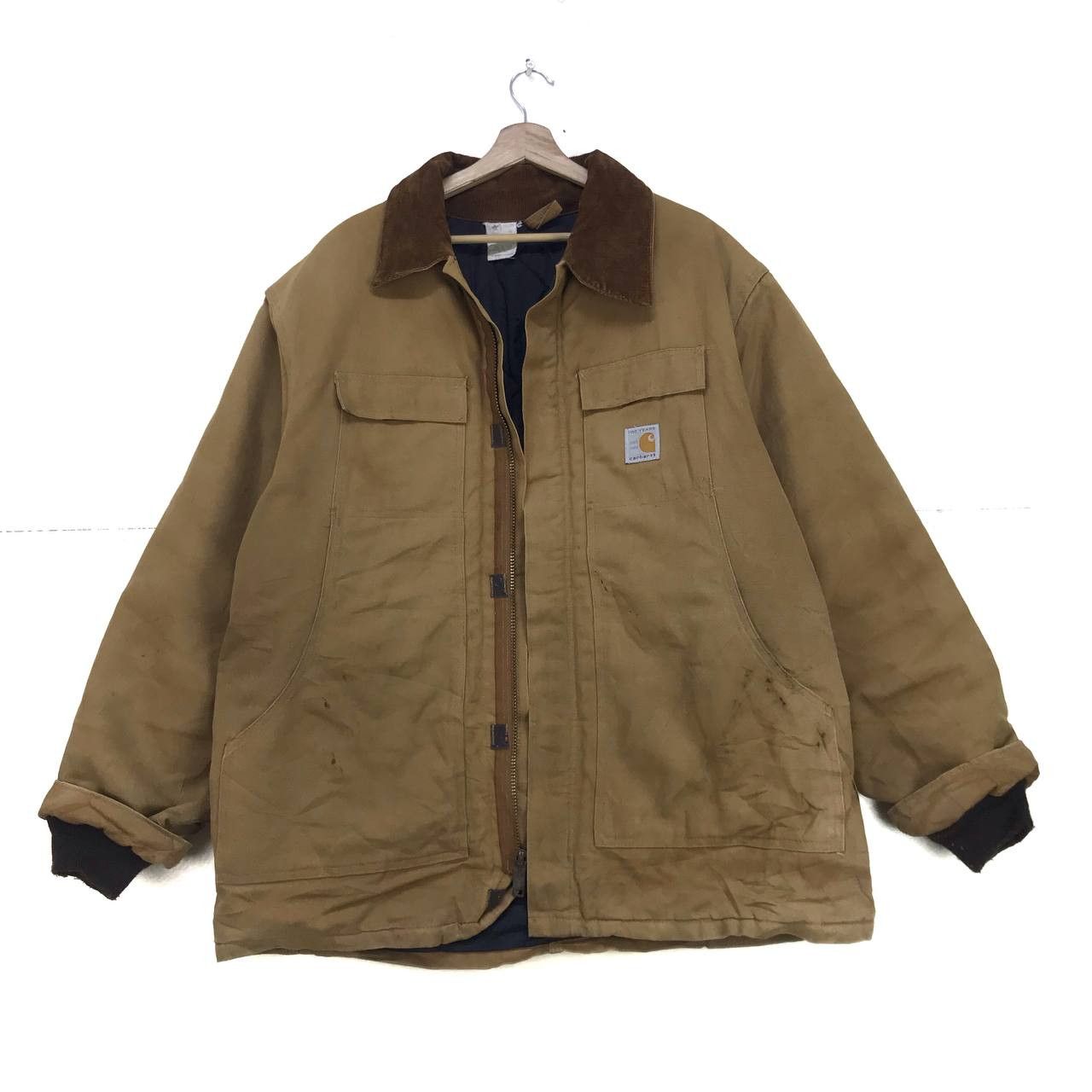 Carhartt × Vintage Vintage Carhartt 100 Years 1889 1989 Chore Arctic Jacket Size US XL / EU 56 / 4 - 2 Thumbnail