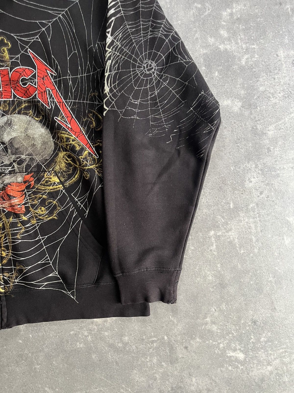Metallica 2010 Metallica Web AOP Printed Rare Zip Hoodie M Size US M / EU 48-50 / 2 - 6 Thumbnail