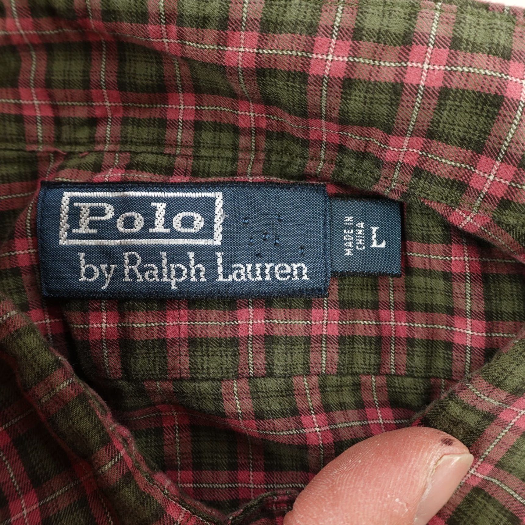 Polo Ralph Lauren Polo Ralph Lauren Shirt Mens Large Green Red Tartan Plaid Check Button Up Twill Size US L / EU 52-54 / 3 - 7 Thumbnail