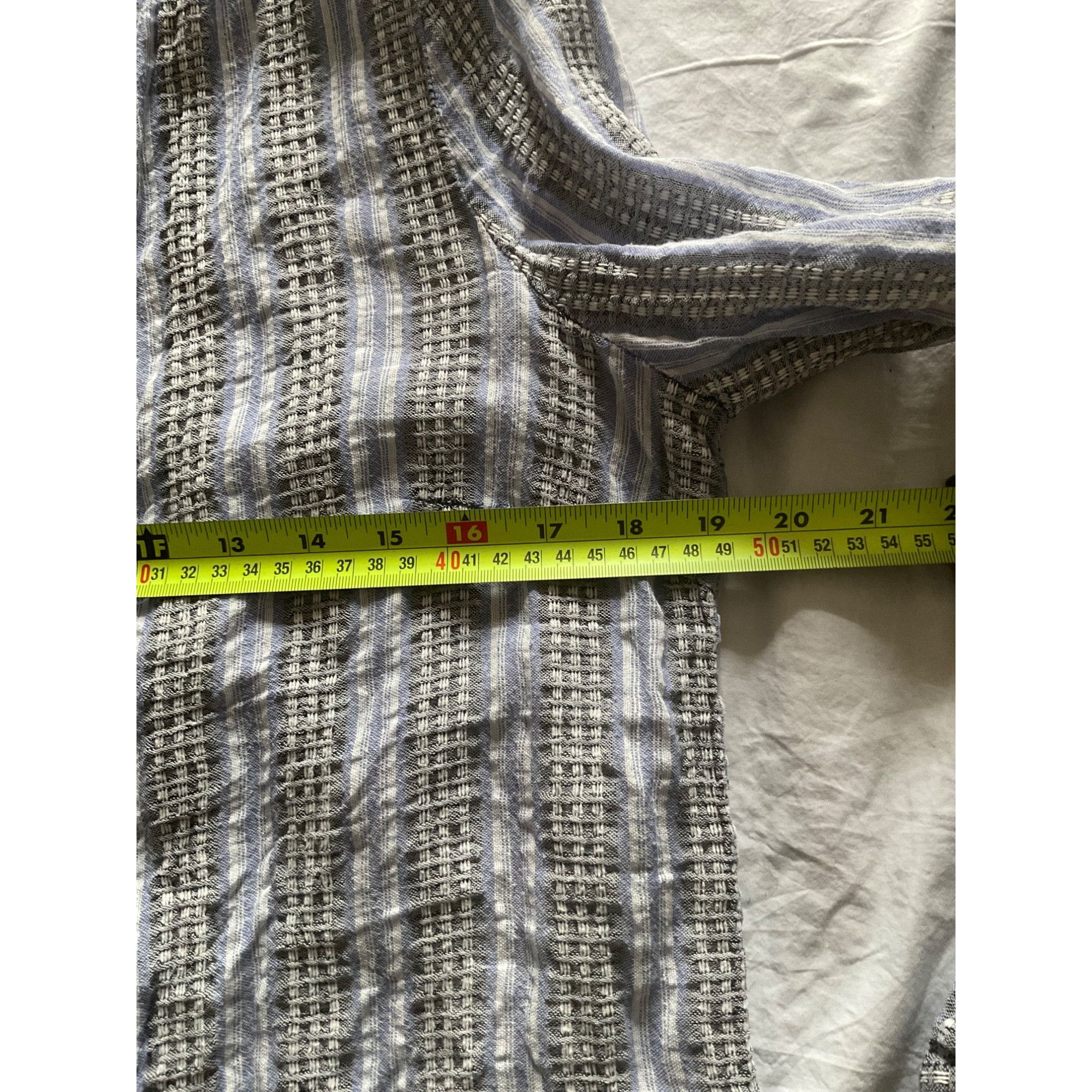 Zimmermann Zimmermann cotton linen blue black stripe waffles buttons sh Size M / US 6-8 / IT 42-44 - 7 Thumbnail