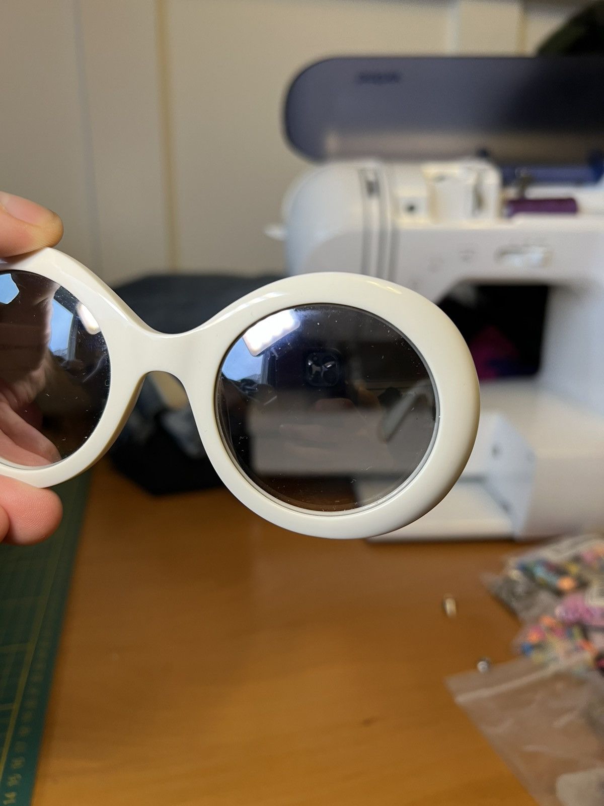 Jimmy Choo Jimmy Choo WENDY/S rhinestone oval sunglasses Size ONE SIZE - 11 Thumbnail