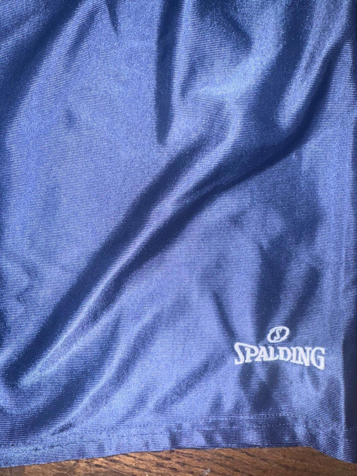 Spalding VTG 90s Spalding Athletic Silky Shiny Shorts Blue Sz L Size US 34 / EU 50 - 3 Thumbnail