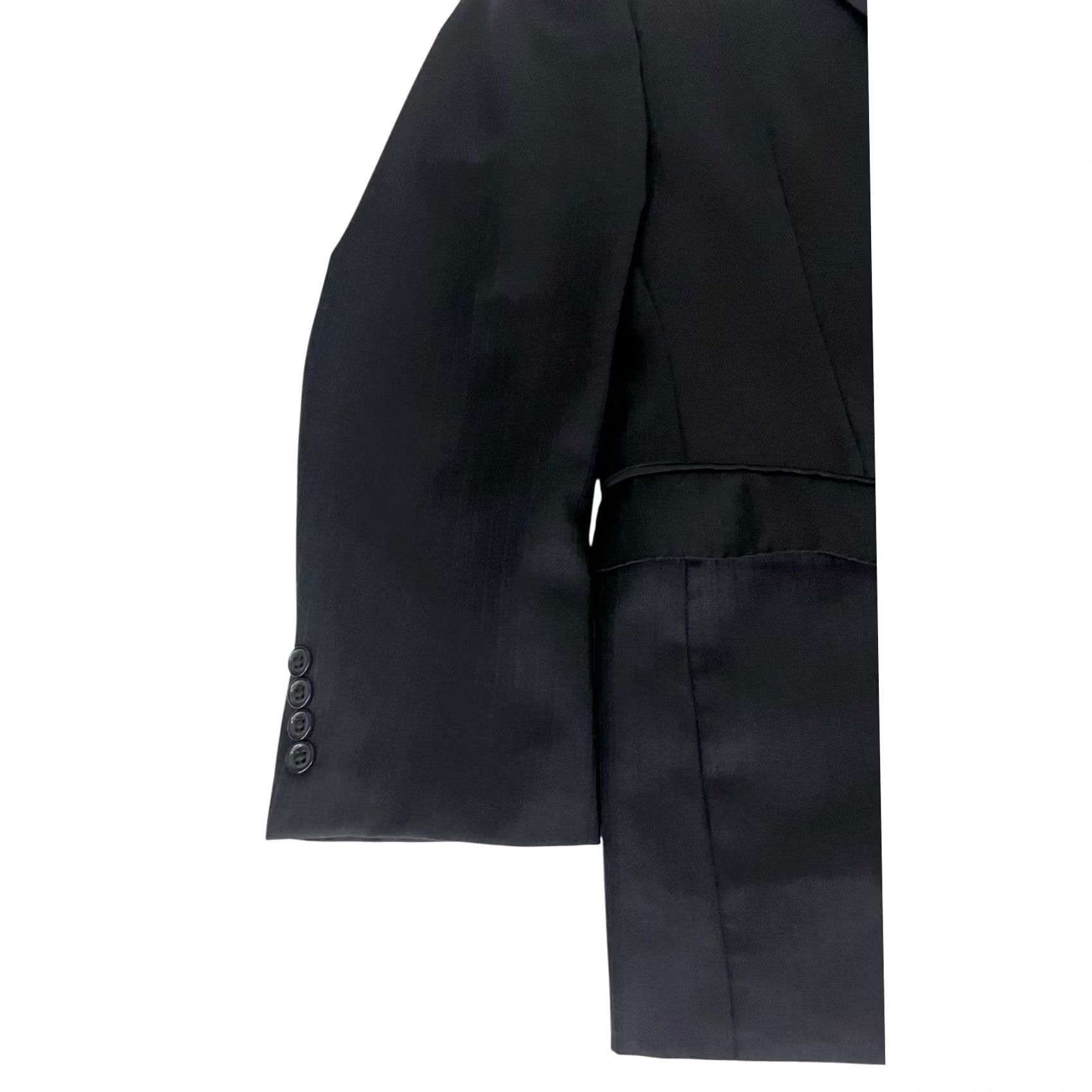Calvin Klein Calvin Klein Blazer Shirt Jacket 2 Piece Mens Suit Jacket 42R Black Wool Inner Pockets 100% Wool Regular Mens Size 42R - 3 Thumbnail