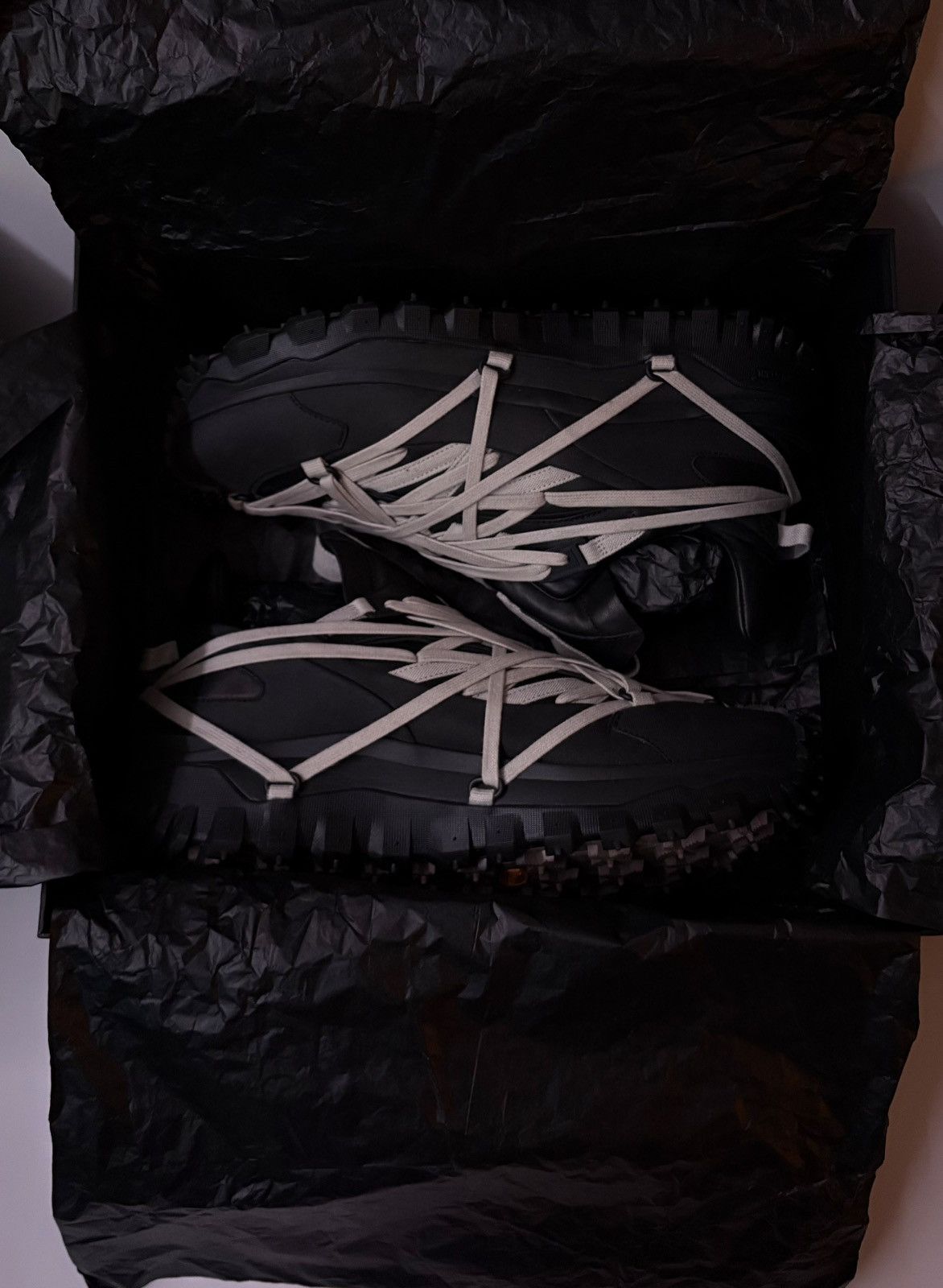 Moncler × Rick Owens Trailgrip Megalace – Black