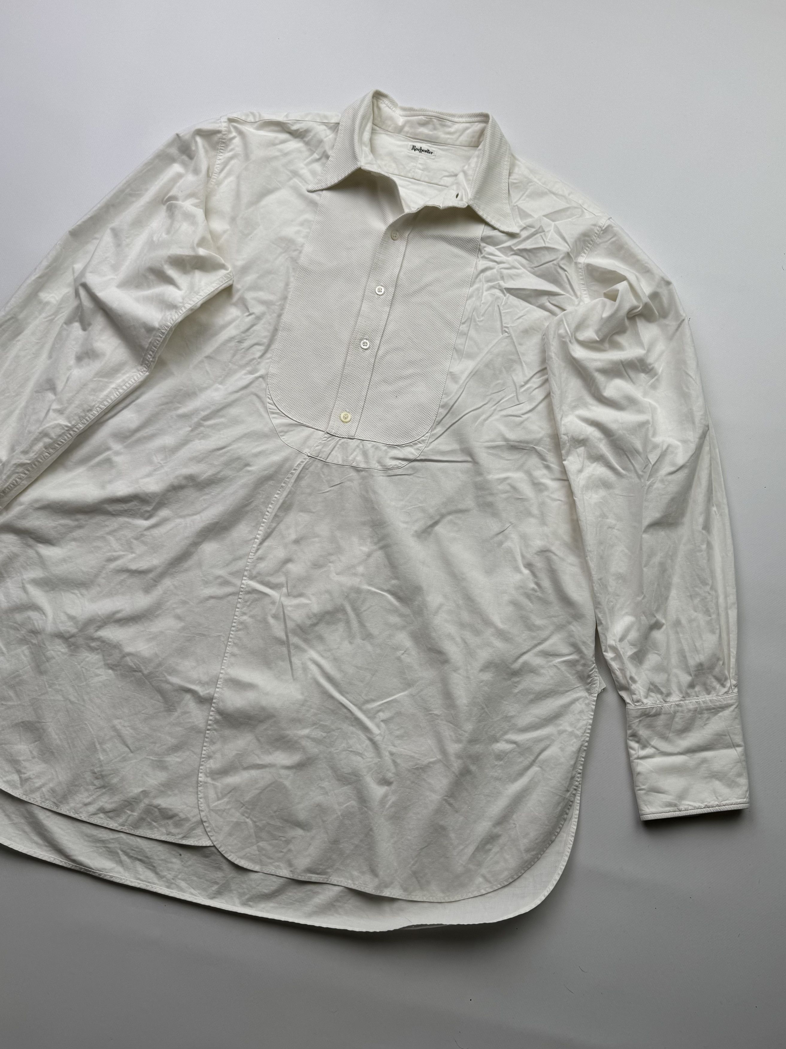 Yohji Yamamoto Vintage Asymmetry Shirt Yohji Style B689(V324)E2 Size US M / EU 48-50 / 2 - 3 Thumbnail