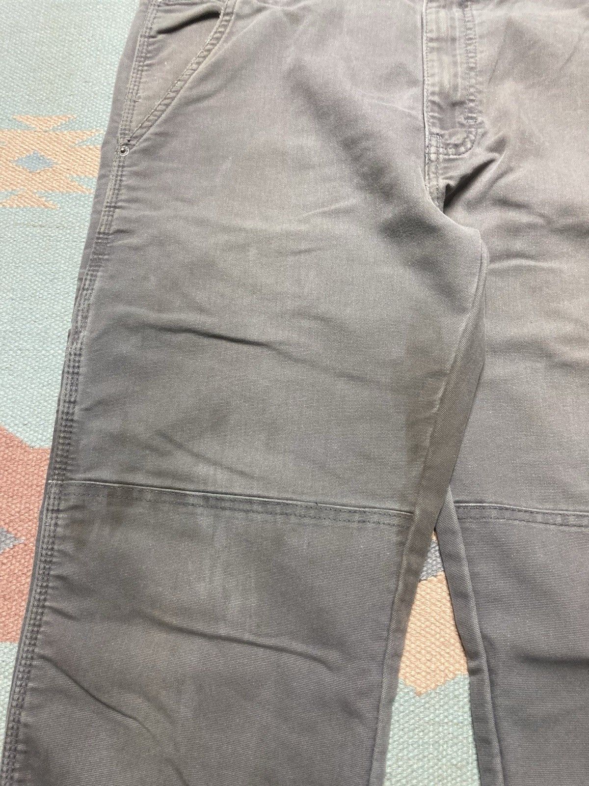 Vintage Dickies canvas carpenter pants double knee gray skater 36x33 Size US 36 / EU 52 - 4 Thumbnail