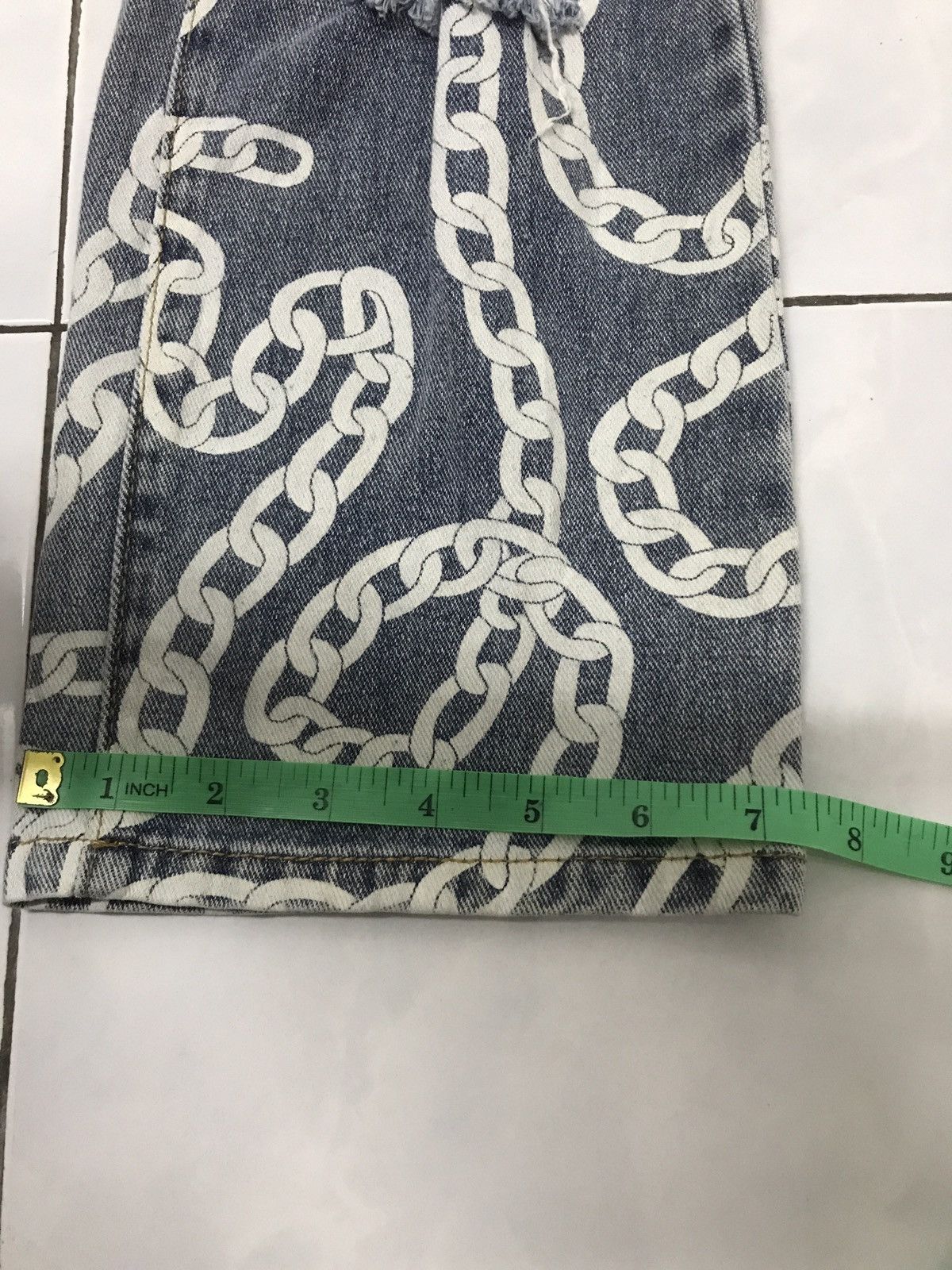 Japanese Brand spoon jeans distress chain ovp design Size US 30 / EU 46 - 10 Thumbnail
