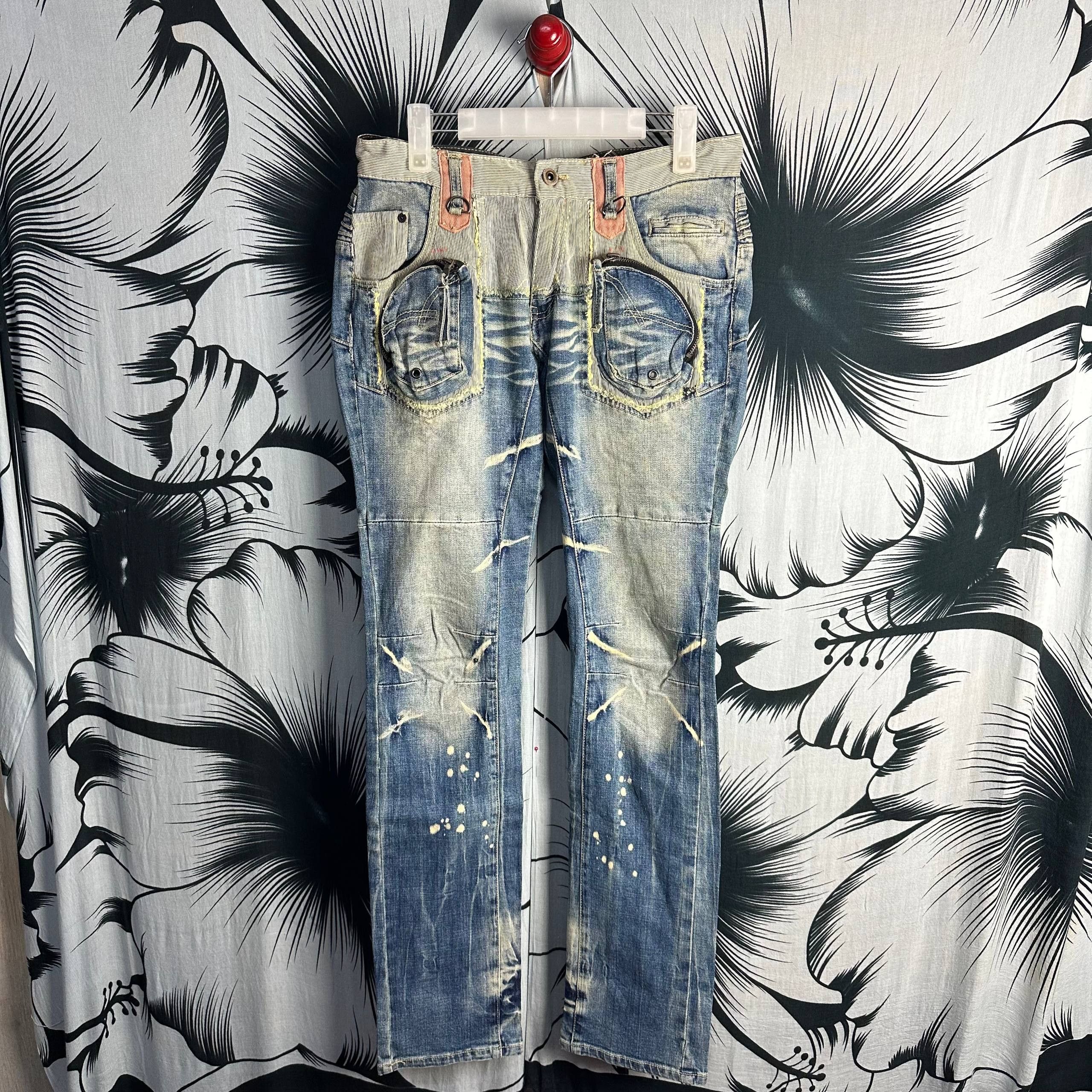PPFM 2000s PPFM Eastern Rock Punk Denim Jeans Size US 32 / EU 48 - 3 Thumbnail
