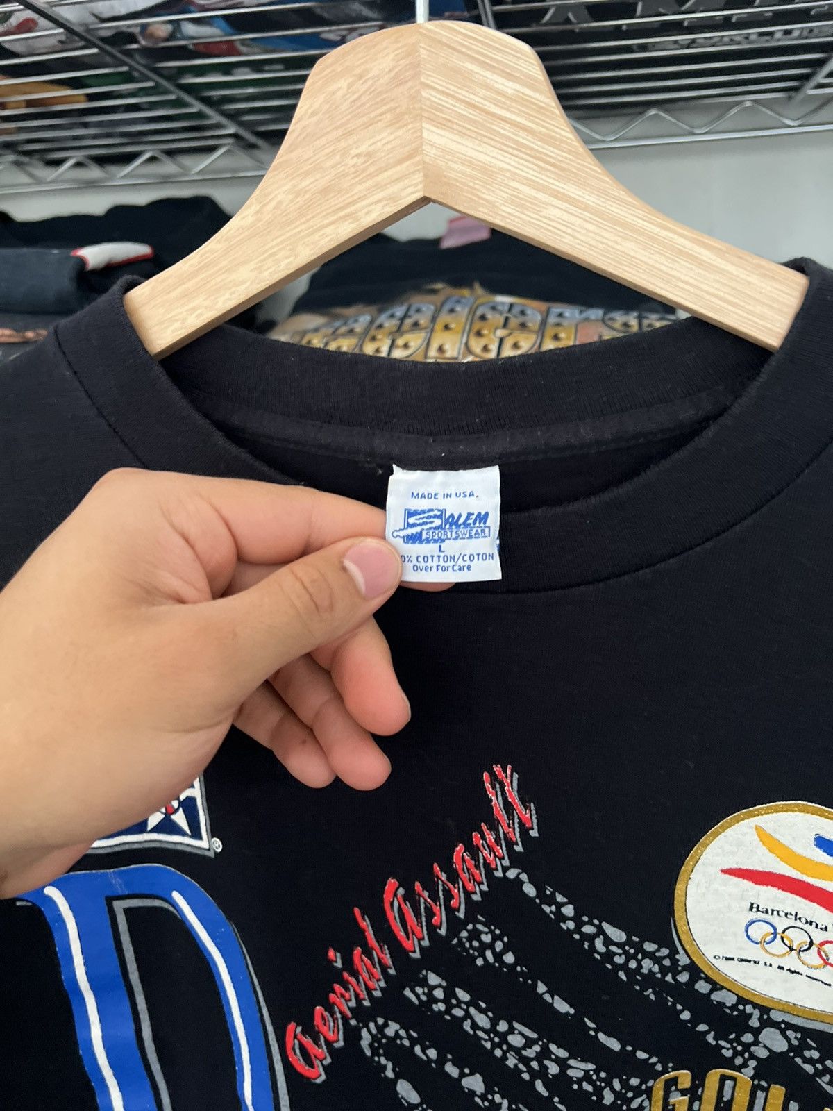 Salem Sportswear 1992 Barcelona Olympics USA Basketball NBA Tee Size US L / EU 52-54 / 3 - 5 Thumbnail
