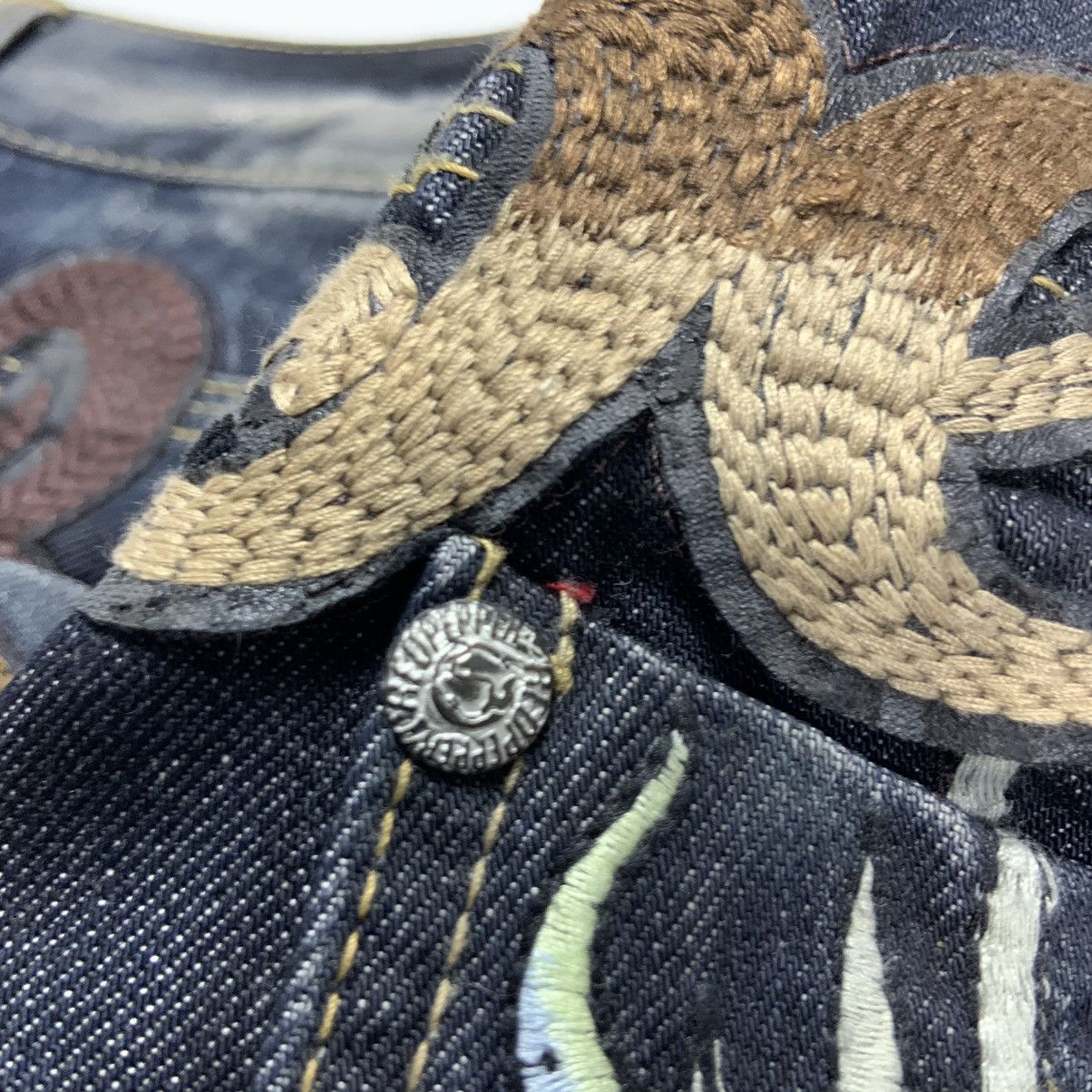 Ed Hardy × Japanese Brand × Vintage Vintage Ed Hardy X Redpapper Big Logo Distressed Jeans Size US 34 / EU 50 - 7 Thumbnail