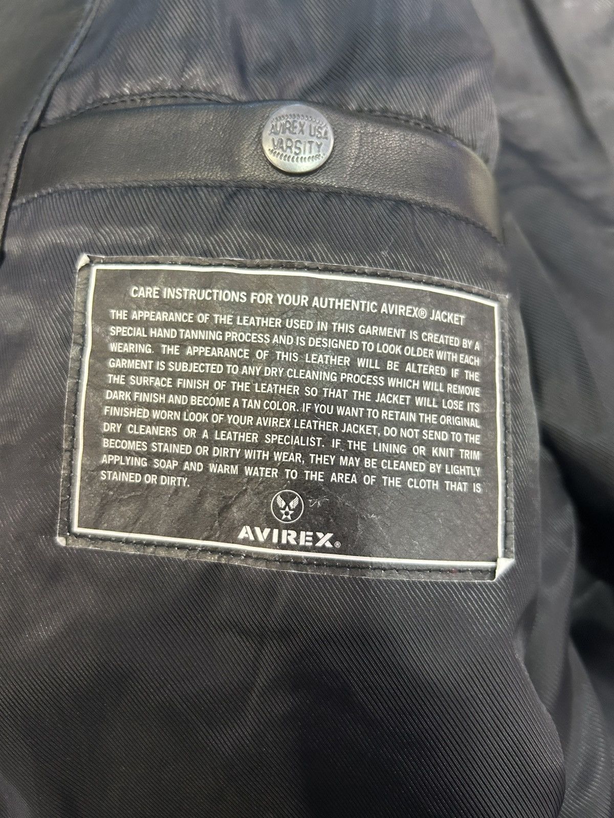 Avirex Avirex Stadium Bomber Leather Jacket Size US XXL / EU 58 / 5 - 10 Thumbnail