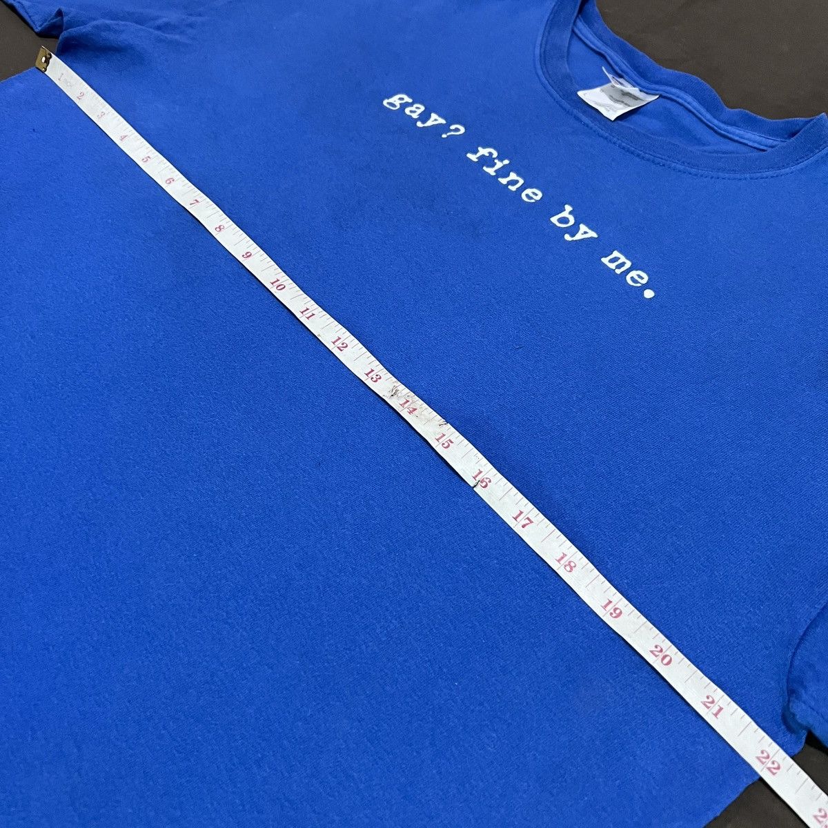 Vintage Vintage Y2K Gay? Fine By Me lgbtq bdsm Quote Tee Size US L / EU 52-54 / 3 - 10 Thumbnail