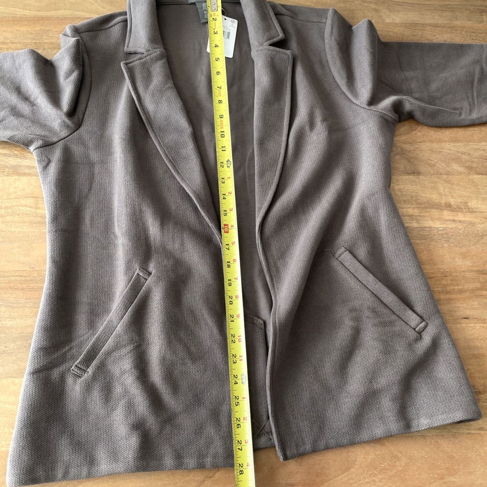 Vintage Matty M Blazer Women’s Size L Brown Knit Open Front Office Casual Workwear Vintage: No Shirt? Size L / US 10 / IT 46 - 5 Thumbnail