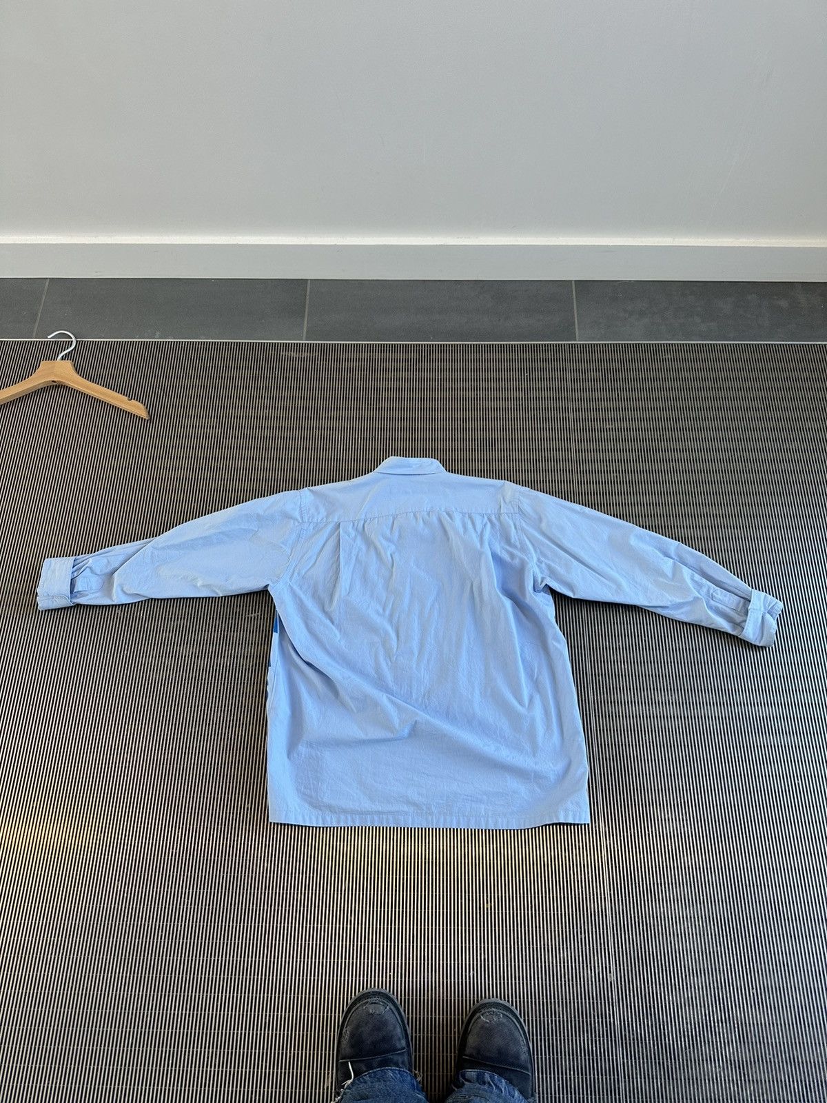 Comme des Garcons JUNYA WATANABE SS02 POEM BUTTON UP SHIRT BLUE Size US S / EU 44-46 / 1 - 3 Thumbnail