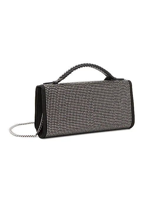 Stella McCartney os11x1225 Size: OS / Falabella Crystal Hotfix Clutch Black Size ONE SIZE - 5 Thumbnail