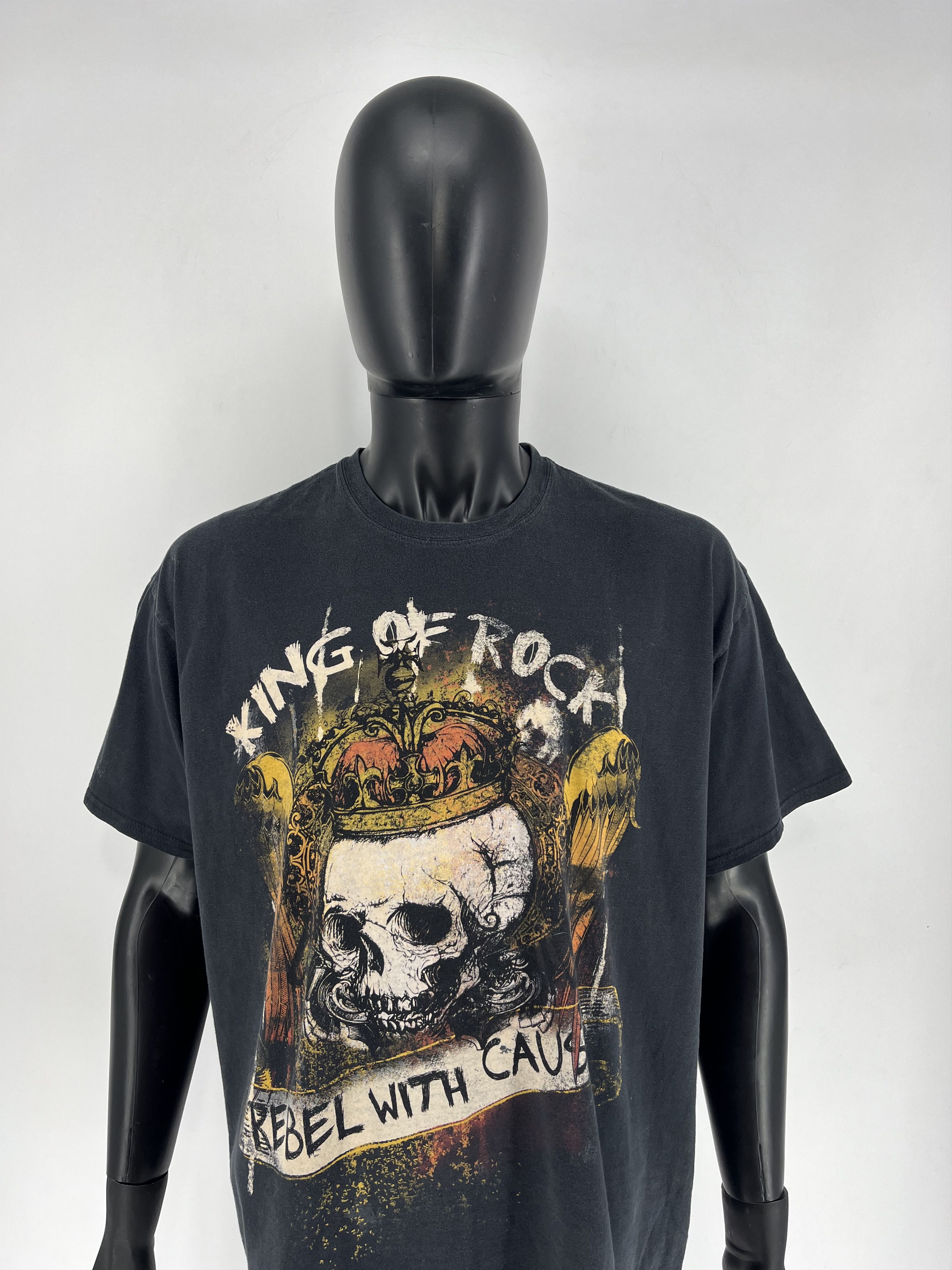 Band Tees × Vintage T Shirt Vintage 90s King Of Rock Rebel With Cause Size 2XL Size US XL / EU 56 / 4 - 1 Thumbnail