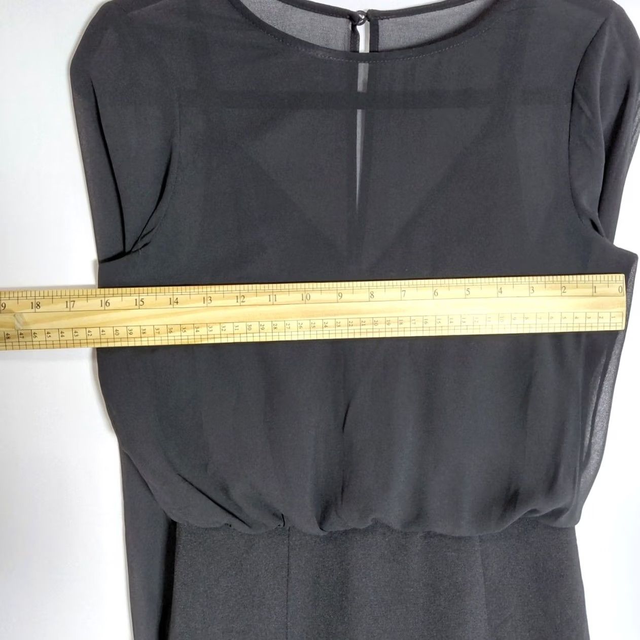 Dress the Population Dress The Population Black Knit Dress Knee Length Long Sleeve Women Size S Size S / US 4 / IT 40 - 4 Thumbnail
