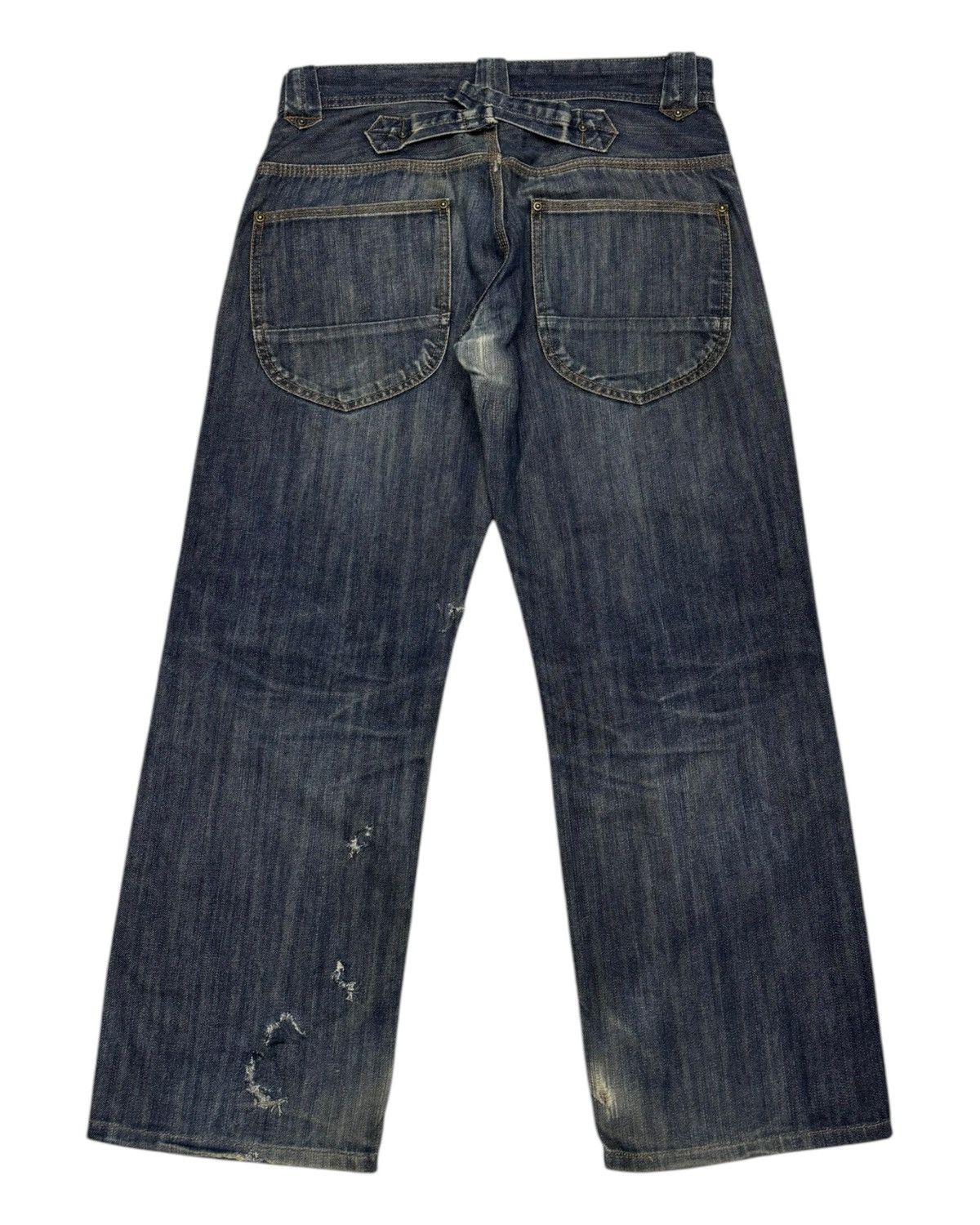 Hysteric Glamour VINTAGE DOUBLE KNEE JEANS BY DOMINATE JAPANESE BRAND Size US 32 / EU 48 - 2 Thumbnail