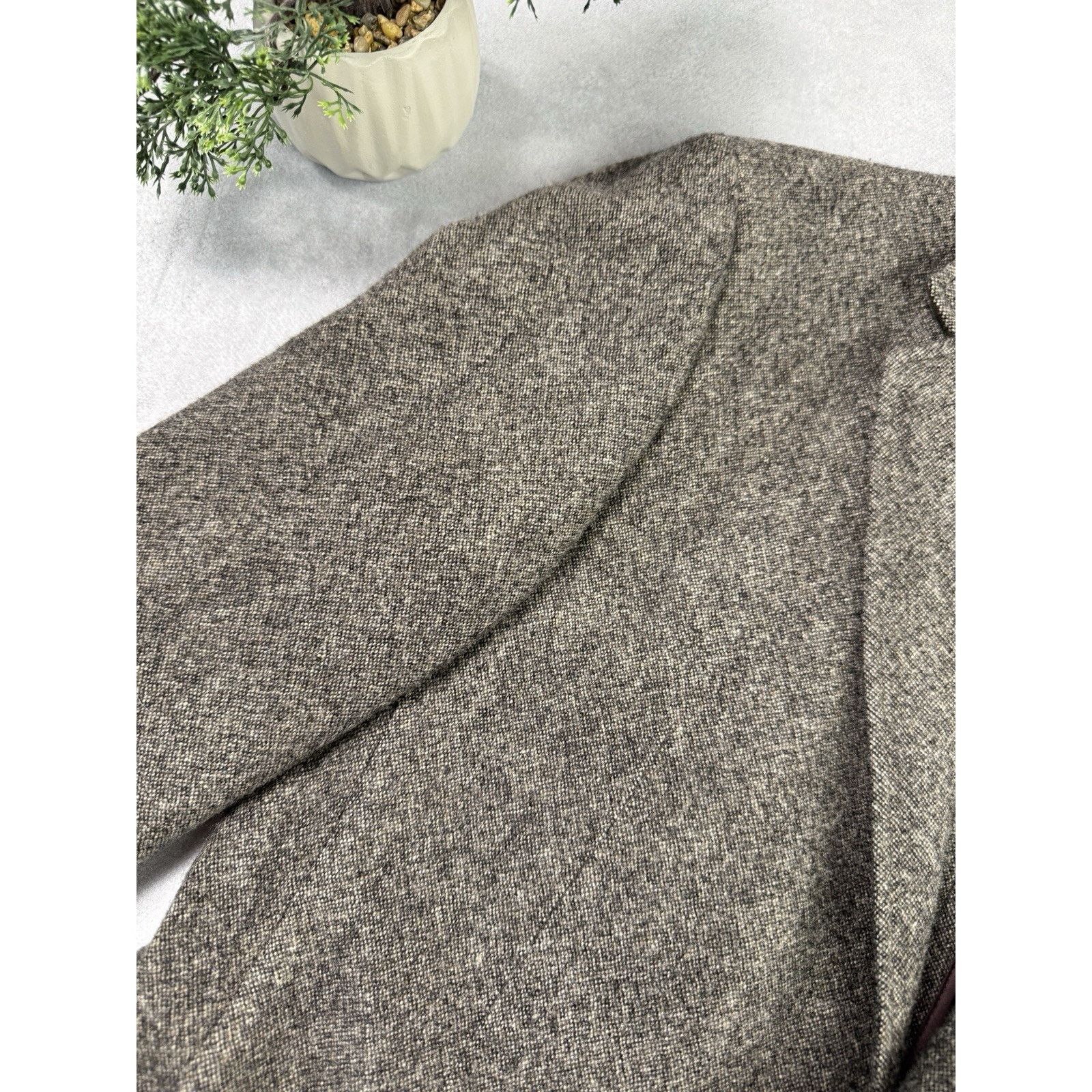 Donna Karan DNKY Donna Karan Men Wool Blazer Brown Size 40”/110cm Jacket Size 40R - 5 Thumbnail