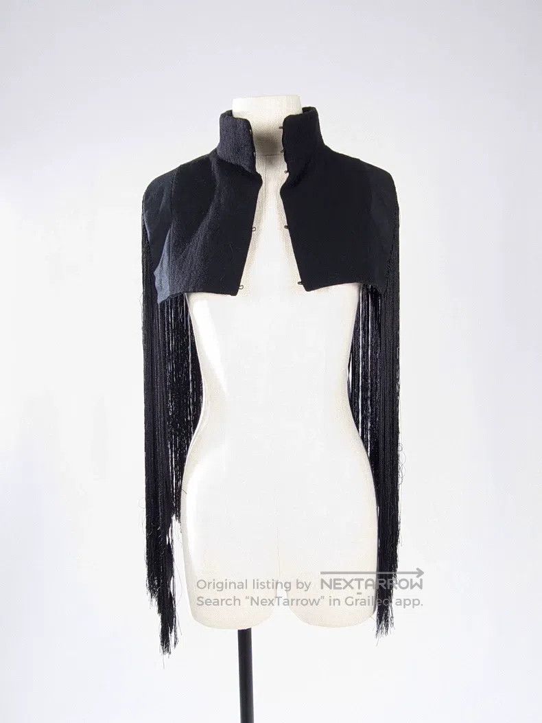 Ann Demeulemeester Ann Demeulemeester Size 36 Women's fringed shawl coat Size S / US 4 / IT 40 - 4 Thumbnail