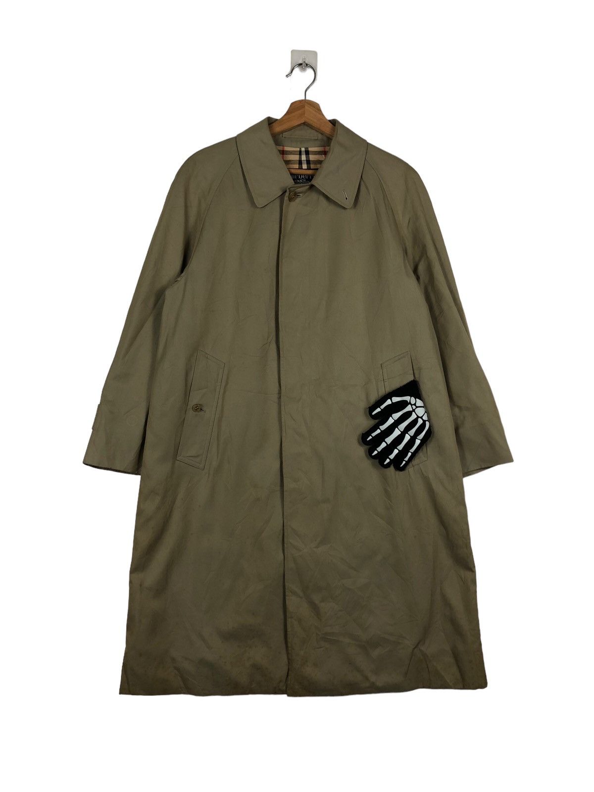 Burberry 🔥90’s VINTAGE TRENCH COAT BURBERRY NOVA CHECK LINING Size US M / EU 48-50 / 2 - 1 Thumbnail