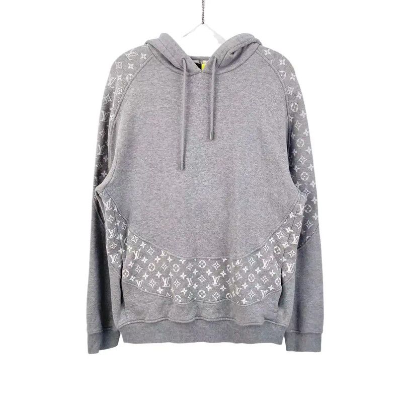 Louis Vuitton Louis Vuitton Gray Cotton Women's Hoodie 0089 Size L / US 10 / IT 46 - 1 Thumbnail