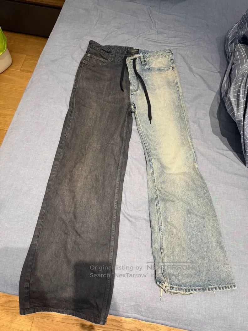 Balenciaga Balenciaga size S Patchwork Denim Pants Size US 27 - 1 Thumbnail