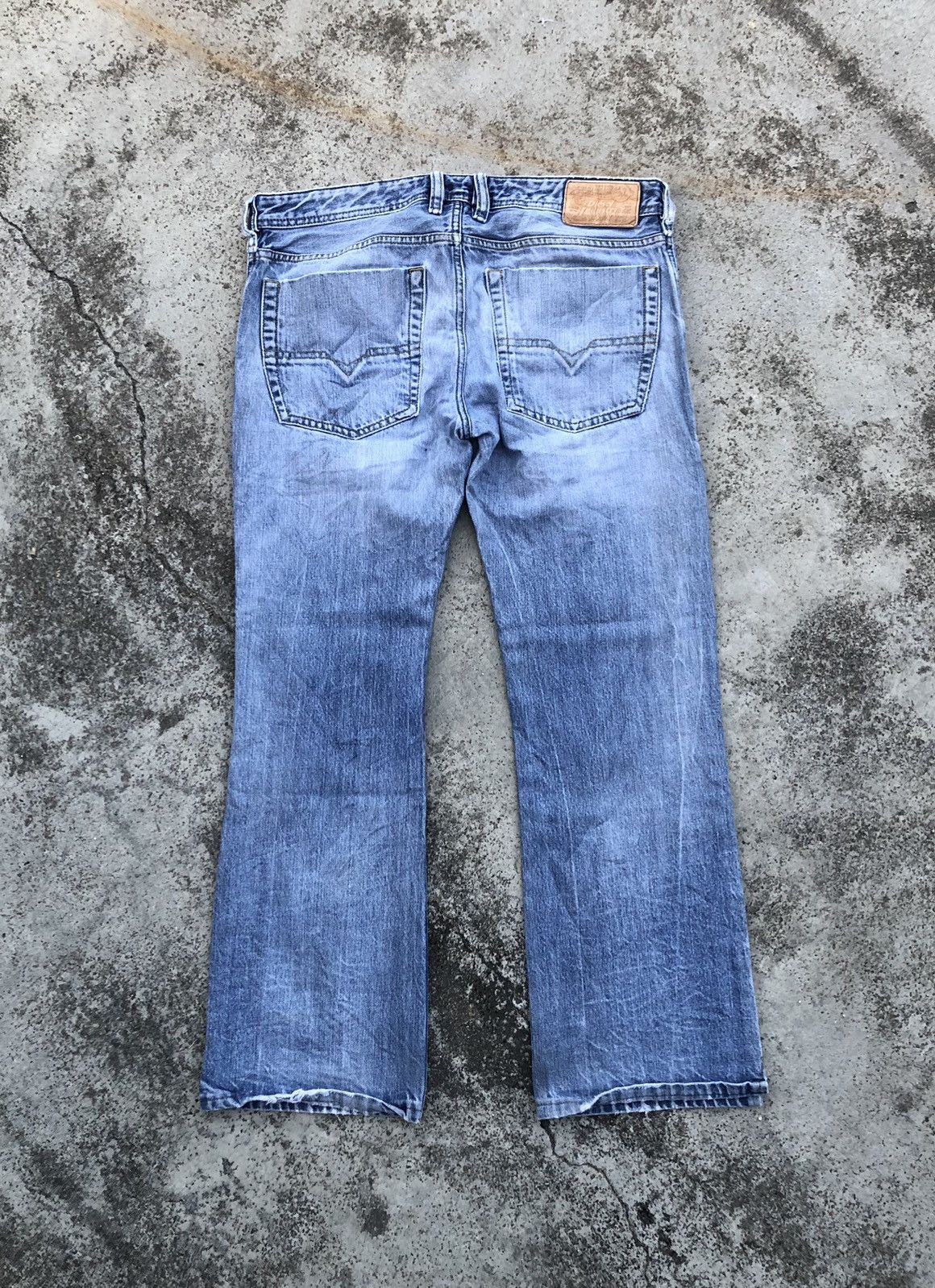 Diesel FLARED⚡️⚡️DIESEL ZATINY DISTRESSED JEANS Size 32" / US 10 / IT 46 - 6 Thumbnail