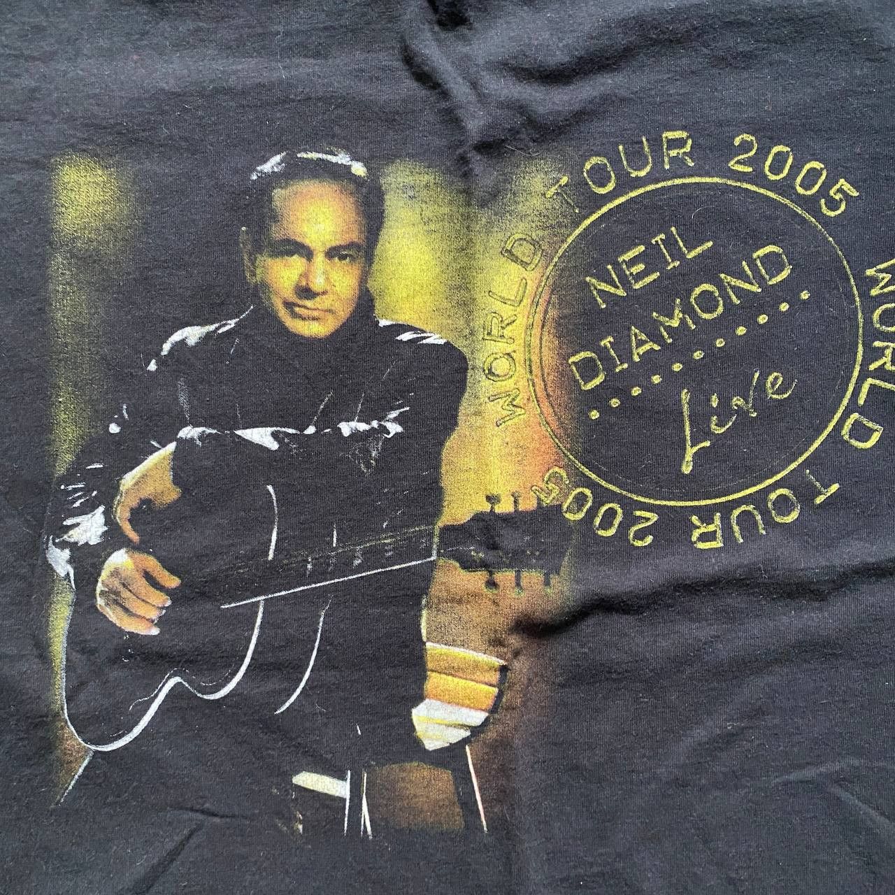 Band Tees × Vintage VINTAGE Y2K 2005 NEIL DIAMOND FADED TOUR RARE T SHIRT 297 Size US XL / EU 56 / 4 - 3 Thumbnail