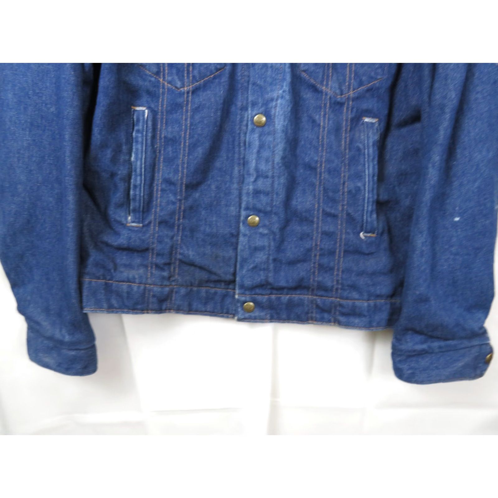 Vintage VINTAGE Rustler Denim Jean Jacket Blue 38 Regular USA Cotton Button Pockets Logo 80s 90s Mens Jacket Size US 38 / EU 54 - 2 Thumbnail
