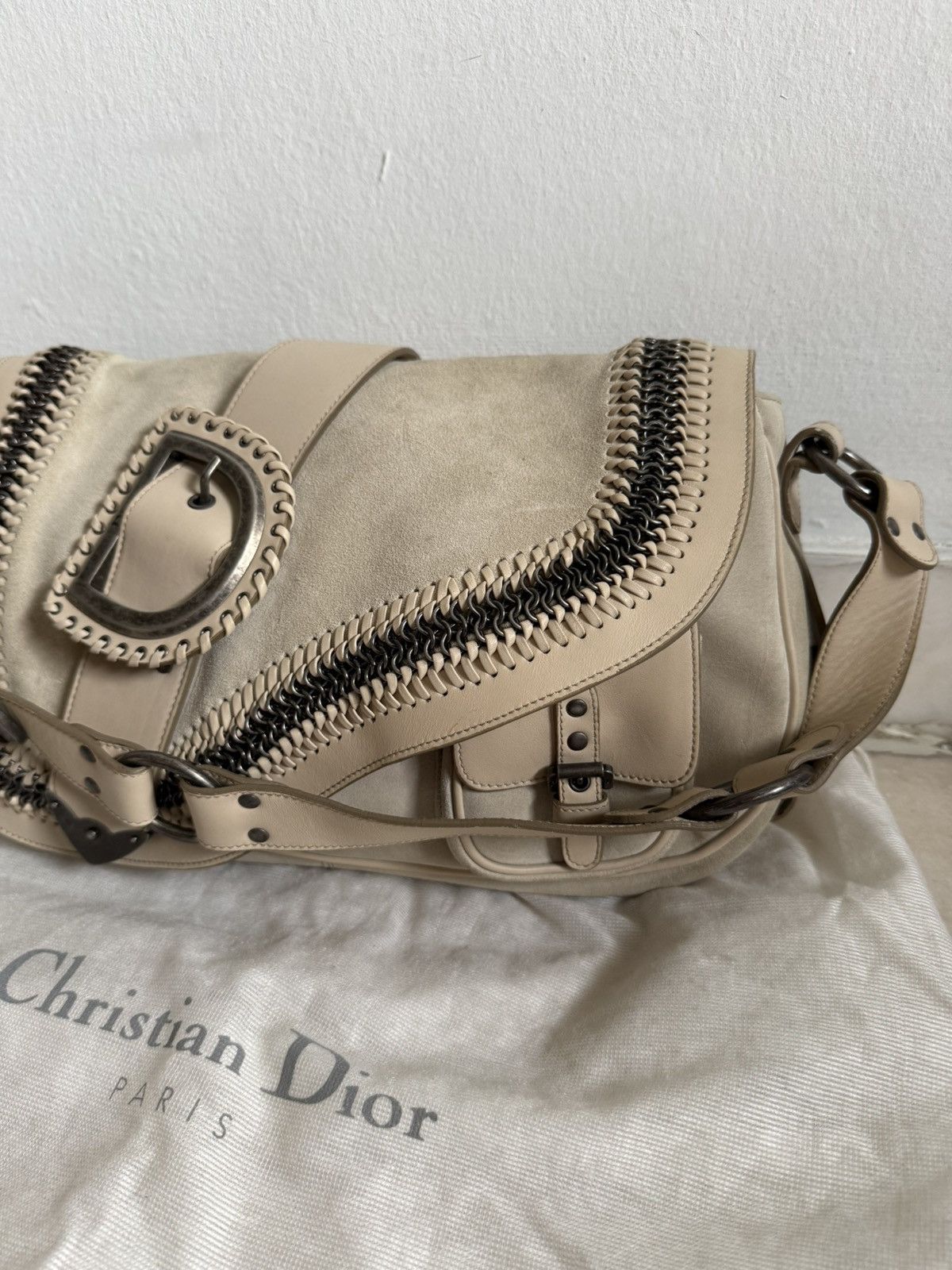 Dior 2005 Rare Dior Gaucho saddle bag John Galliano Era Size ONE SIZE - 13 Thumbnail